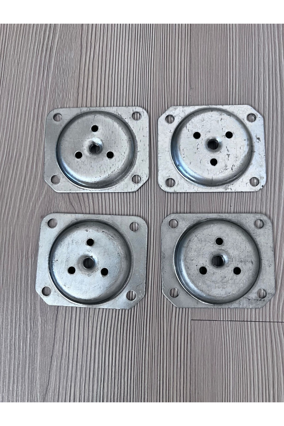 HAMADEX Düz Metal Bağlantı Aparatı (m8 Vida Girişli ) 4 Adet, Masa , Sandalye, Sehpa, Mobilya Montaj