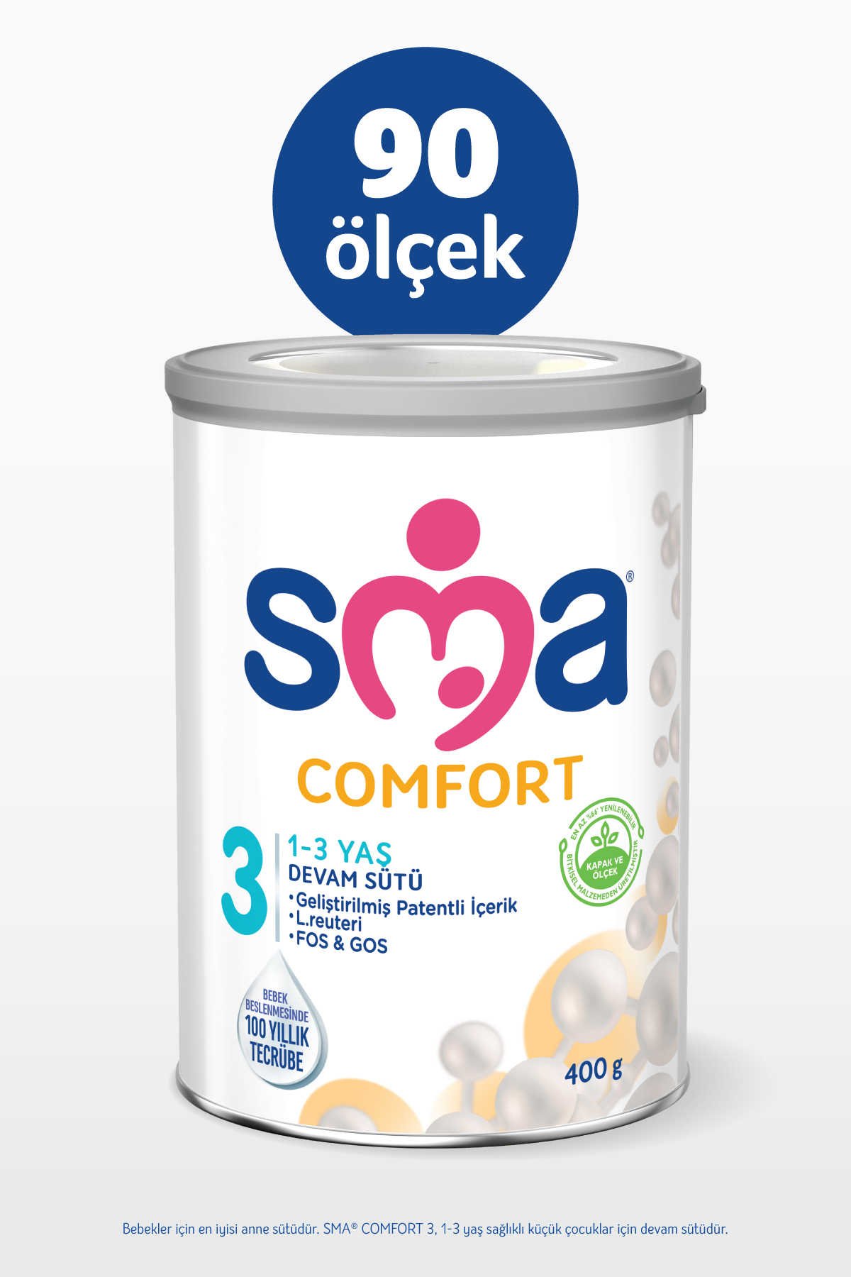 SMA COMFORT 3 1-3 yaş Devam Sütü 2x400g + GERBER ORGANIC Yulaflı, Hav., Elm., Balkab. Püresi 2x110g fotoğrafı 2 (önizleme)