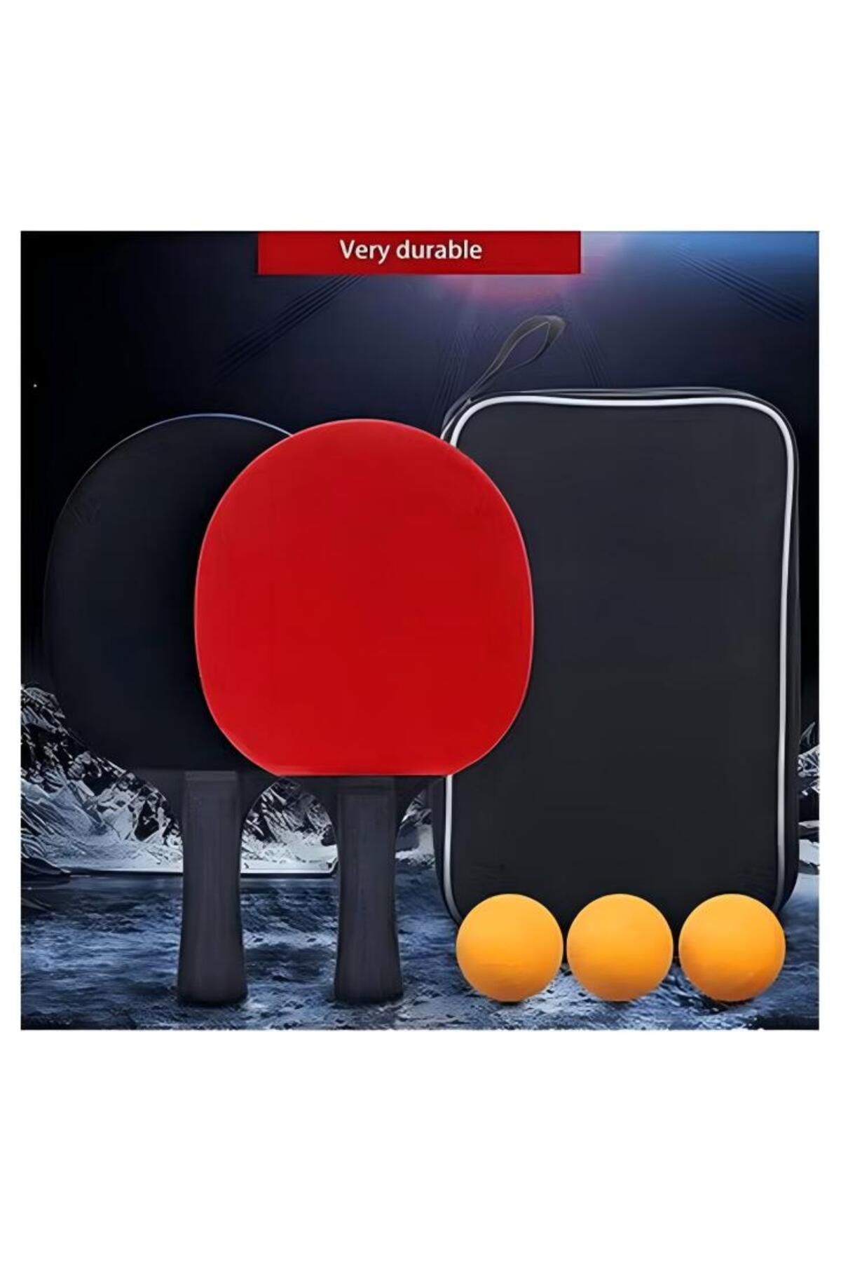 Generic-2-person Table Tennis Racket Set With Storage Box 3