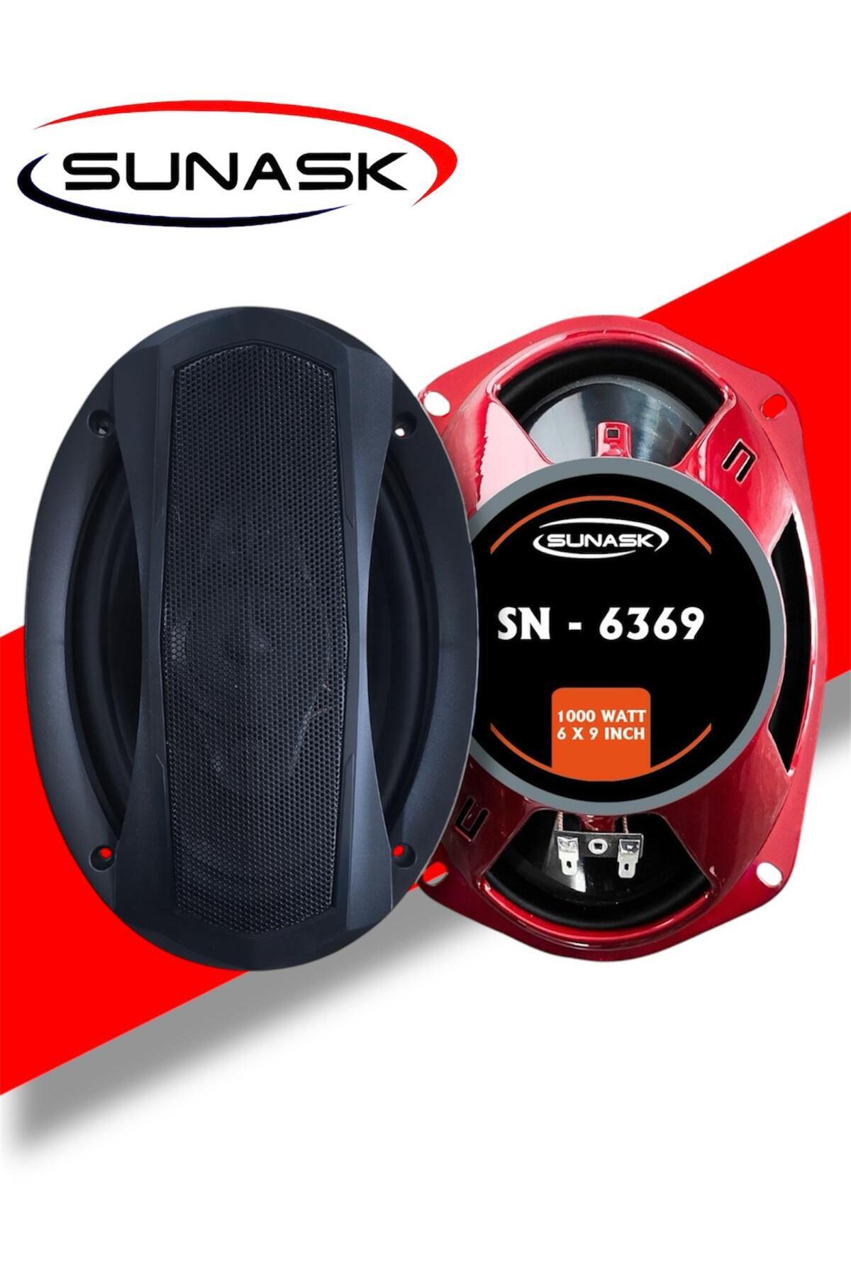 Genel Markalar Sn-6369 1000 Watt Tweeter'li Uyumlu Oto Oval