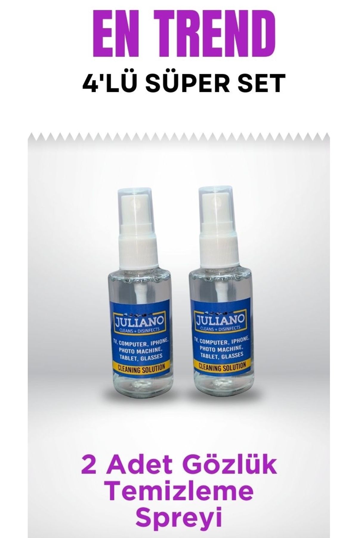 JULIANO-Super Set of 4 - Glasses Lanyard and Case, Cleaning Spray and Microfiber Cloth 5