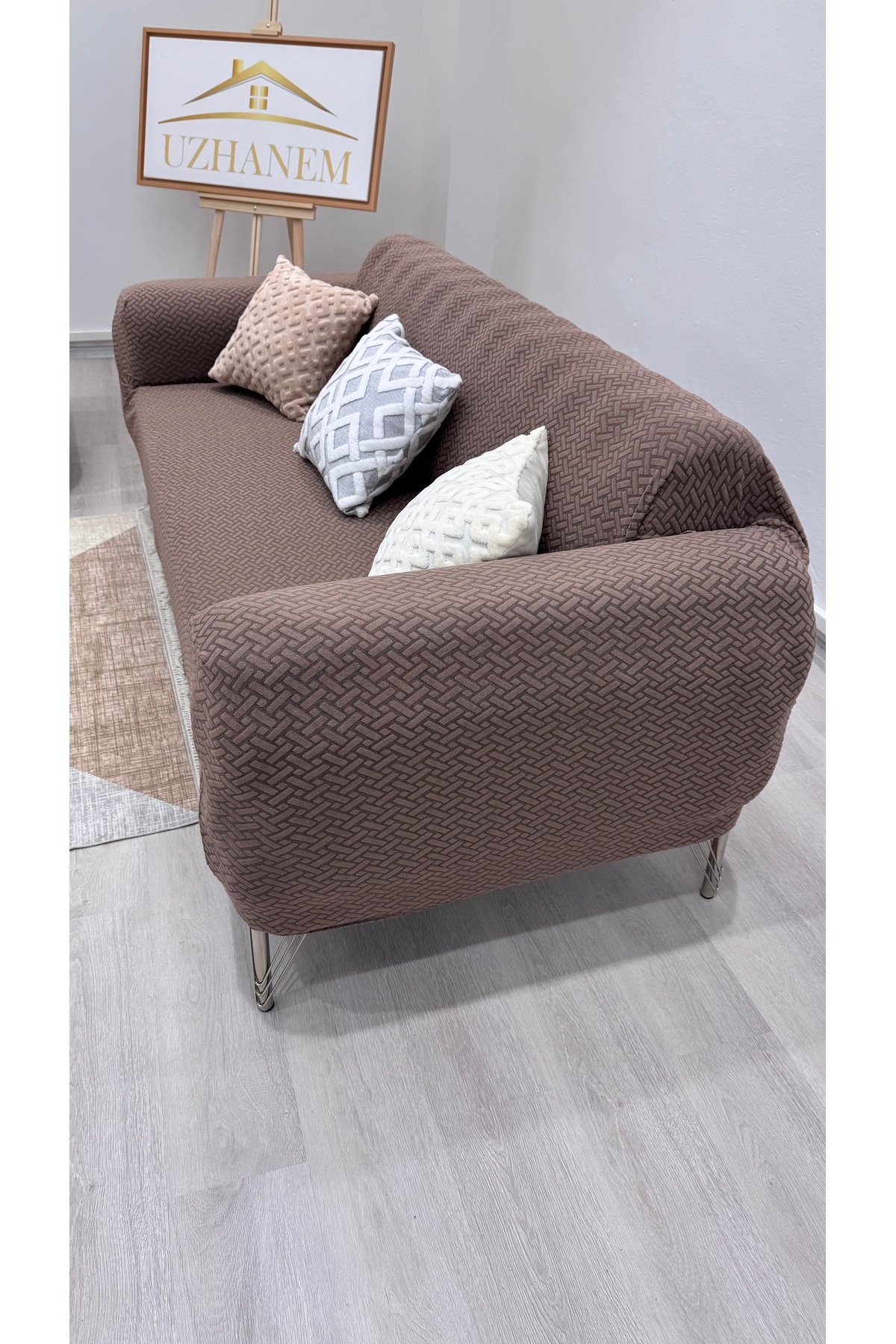 uzhanem-Seat Cover Sofa Cover 1 Piece Lycra for 3 Seater Seats High Quality 5