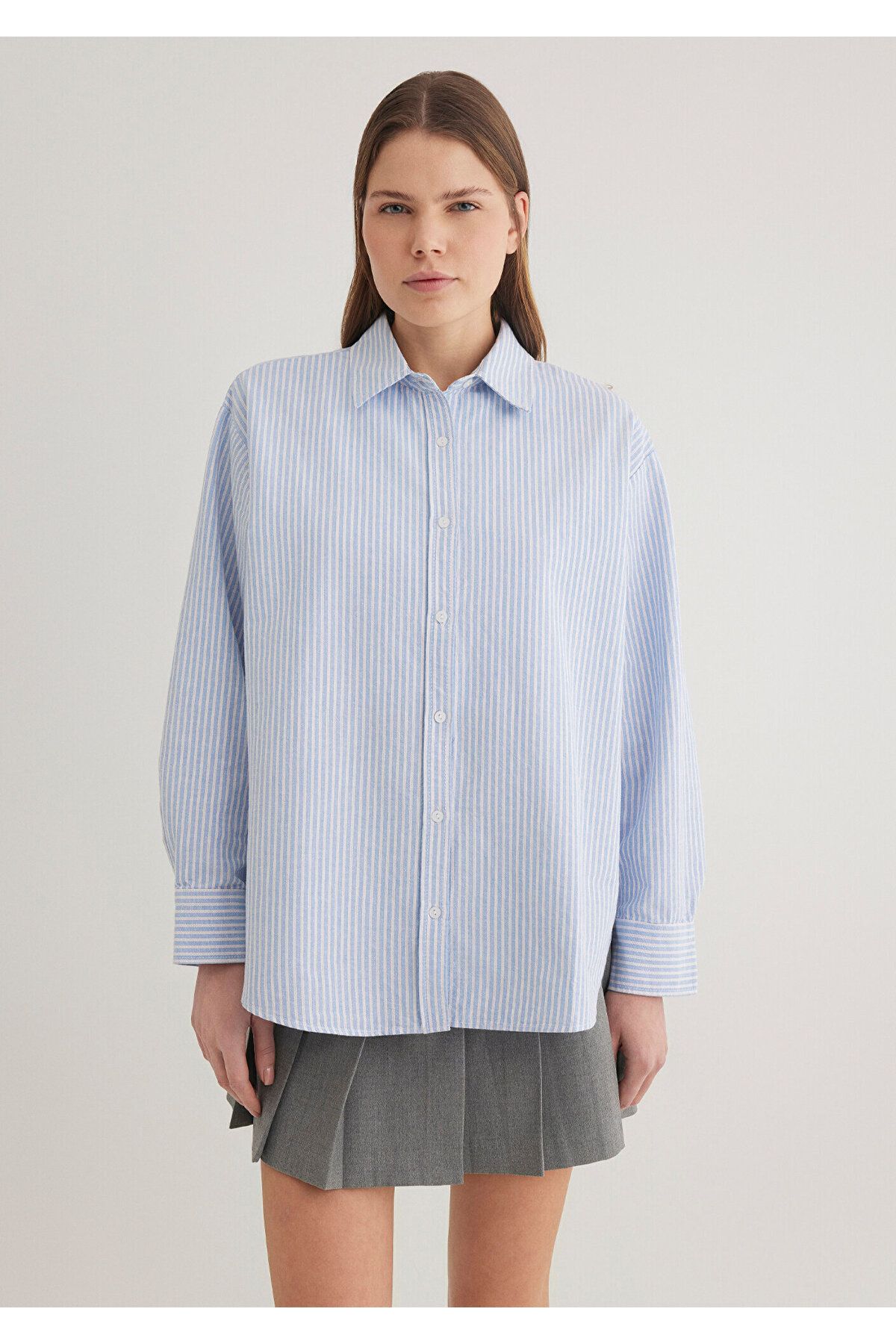 Mavi-Ecru Striped Shirt - Standard Fit 1211066 -89326 4
