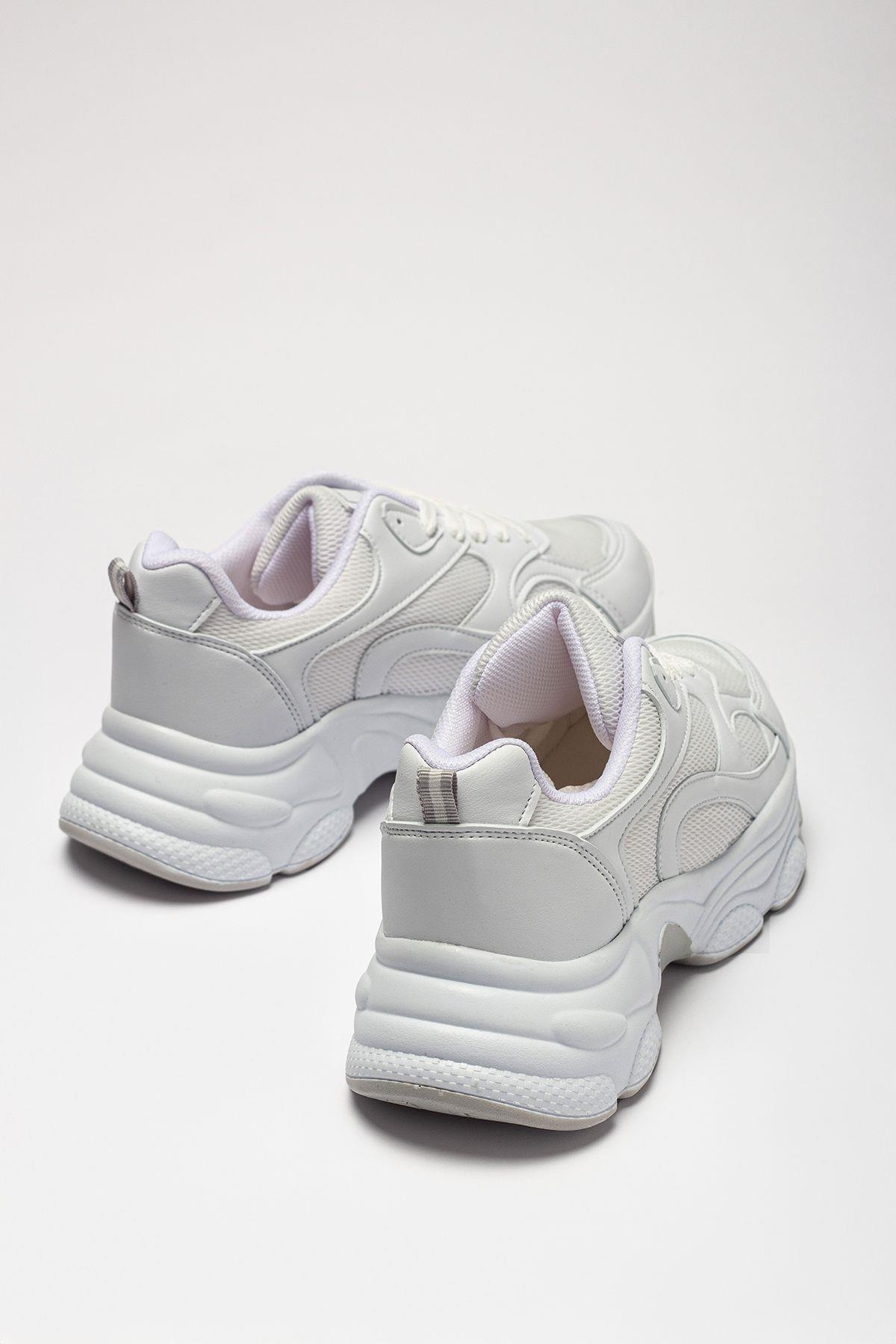 lady classy  Kadın Günlük Faylon Taban Rahat Kalıp Yürüyüş ve Ortopedik Spor Ayakkabı - Görsel 2