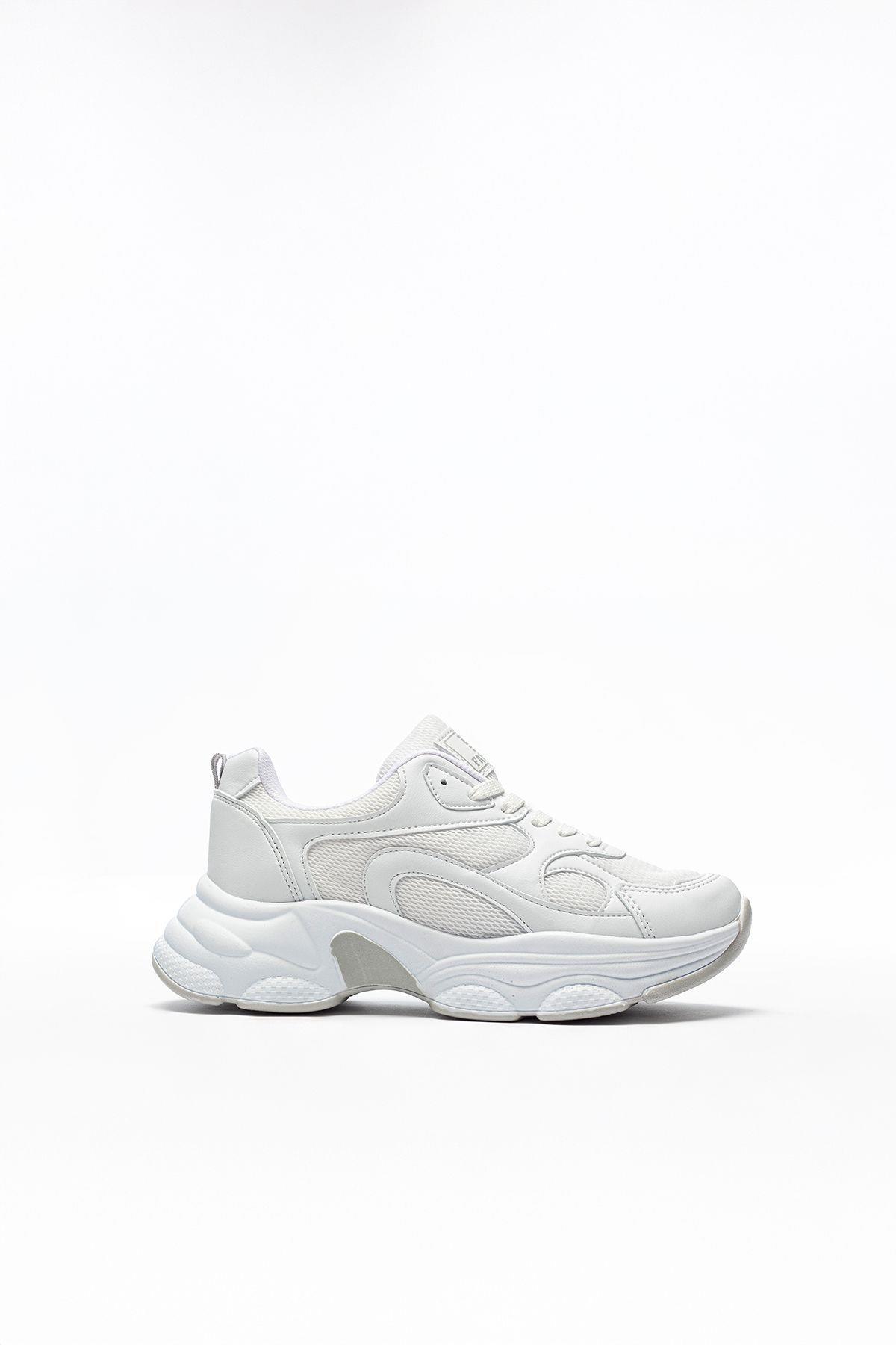 lady classy  Kadın Günlük Faylon Taban Rahat Kalıp Yürüyüş ve Ortopedik Spor Ayakkabı - Görsel 5