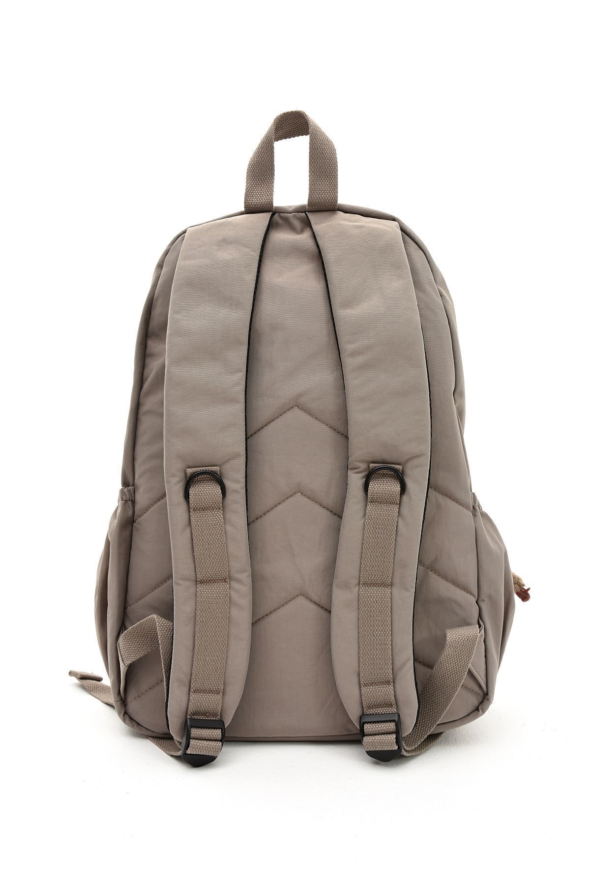 Sanmorris-Rucsac de școală și rucsac de culoare nurcă, unisex, de dimensiuni mari, rezistente la șifonare - cu mai multe compartimente 5