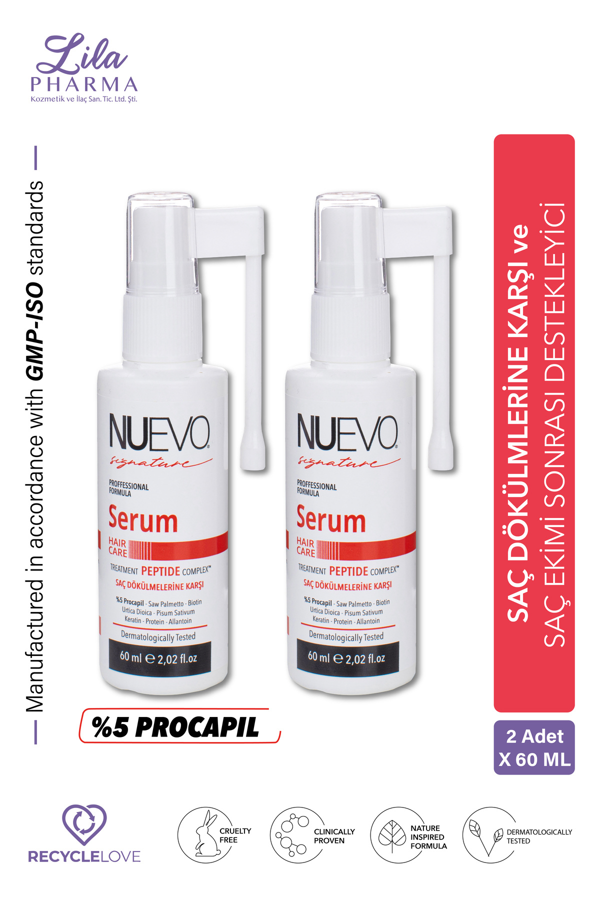 Signature Saç Saç Dökülmelerine Karşı ve Saç Ekimi Sonrası %5 Prcocapil Serum 2 Adet — TYCRV9BTLN169503878838043