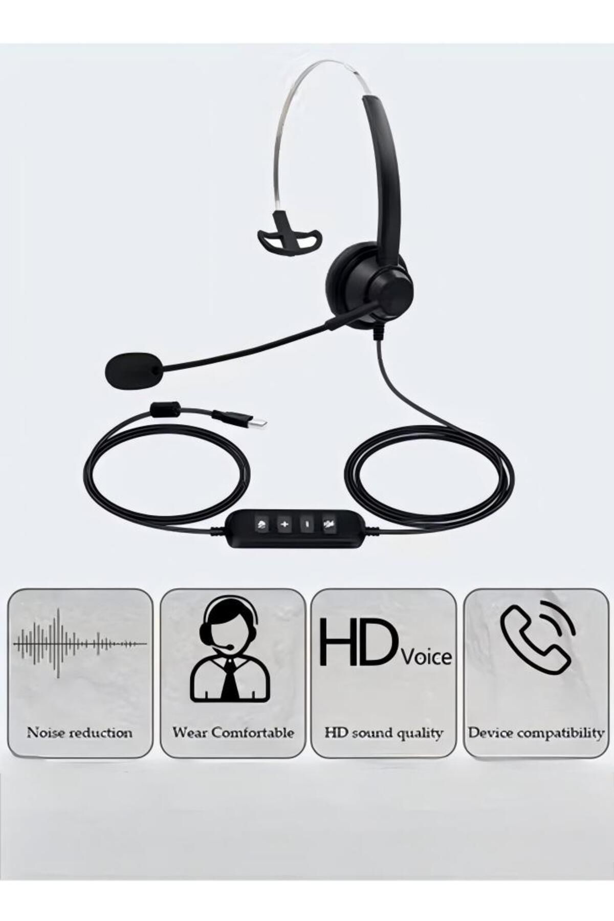 Generic-Wired Headset With Microphone Bluetooth Headphone With Noise Canceling 1