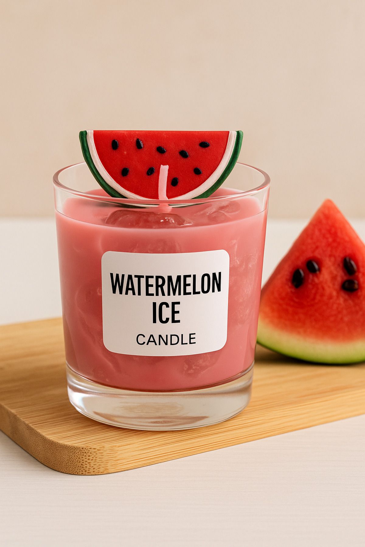 ATÖLYE VİVA Karpuzlu Jel mum ıce watermelon candle