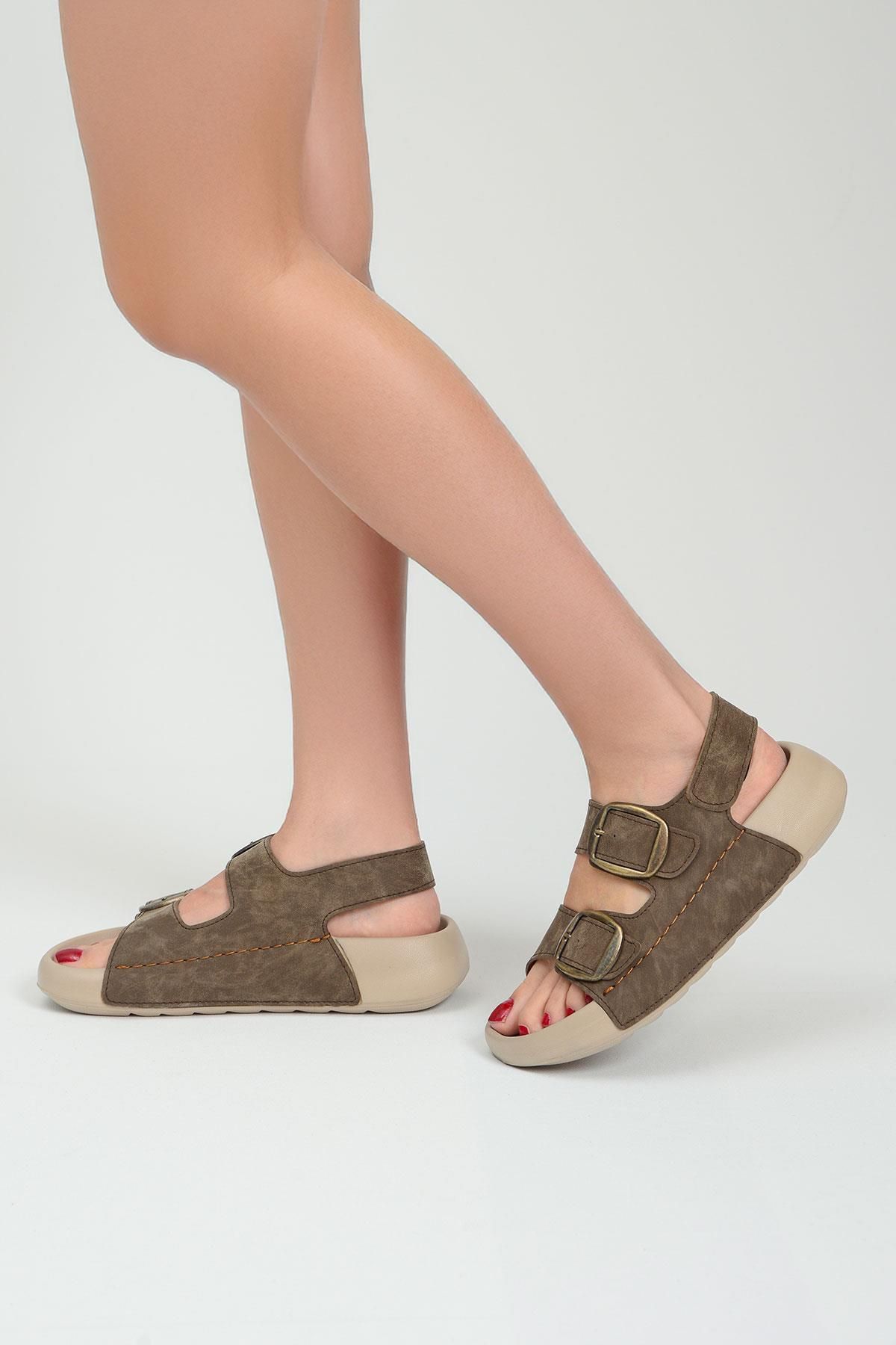 Qramed Orthopedix Çitf Bantlı Tokalı Unisex Spor Sandalet QR25207