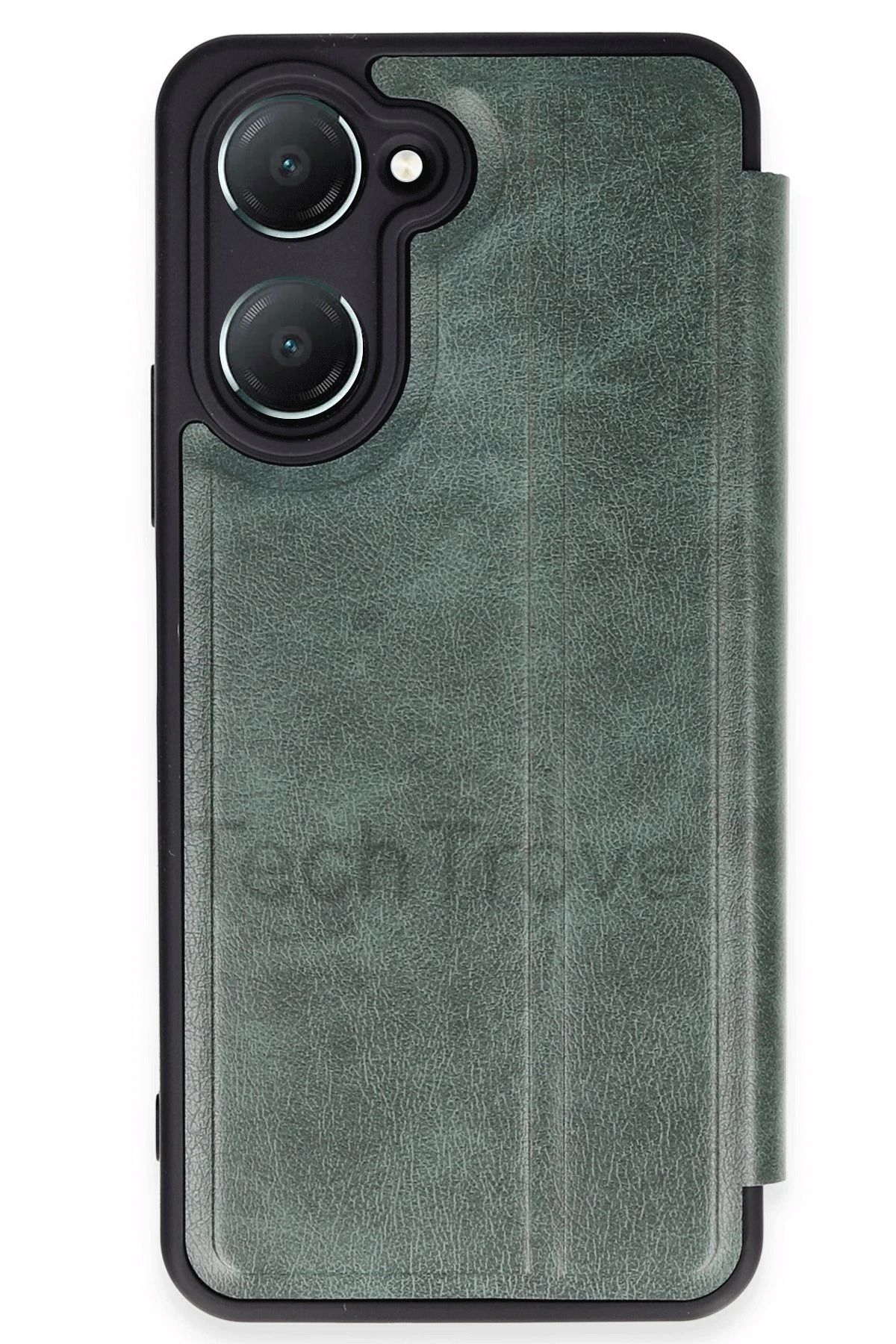 TechTrove Vivo Y18 Kılıf Kamera Korumalı İçi Kadife İnce Yapılı Kapaklı Standlı Kartlıklı Deri Kapak