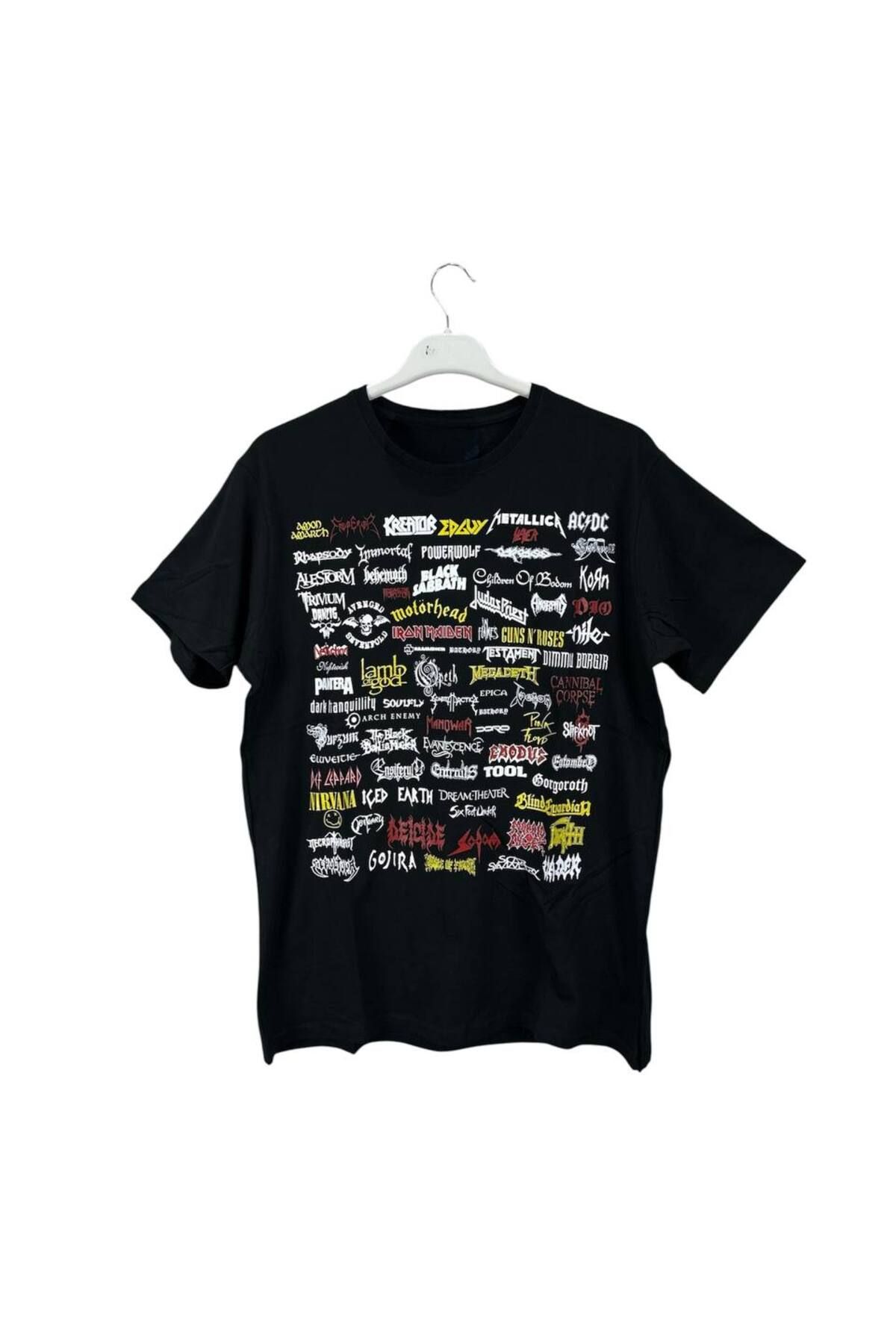 Kripton ROCK BANDS Logos Vintage T-Shirt