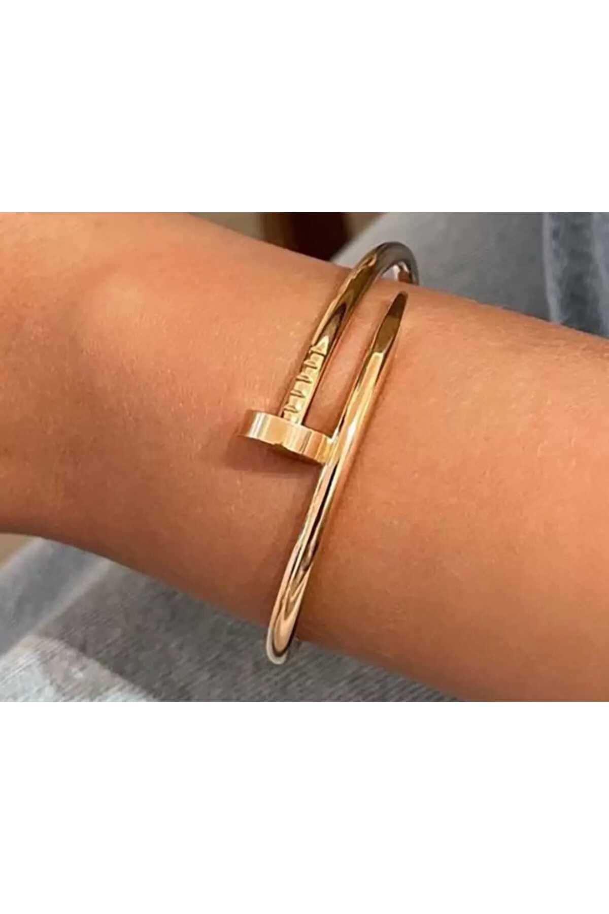 Jewerly Çelik Kelepçe Bileklik