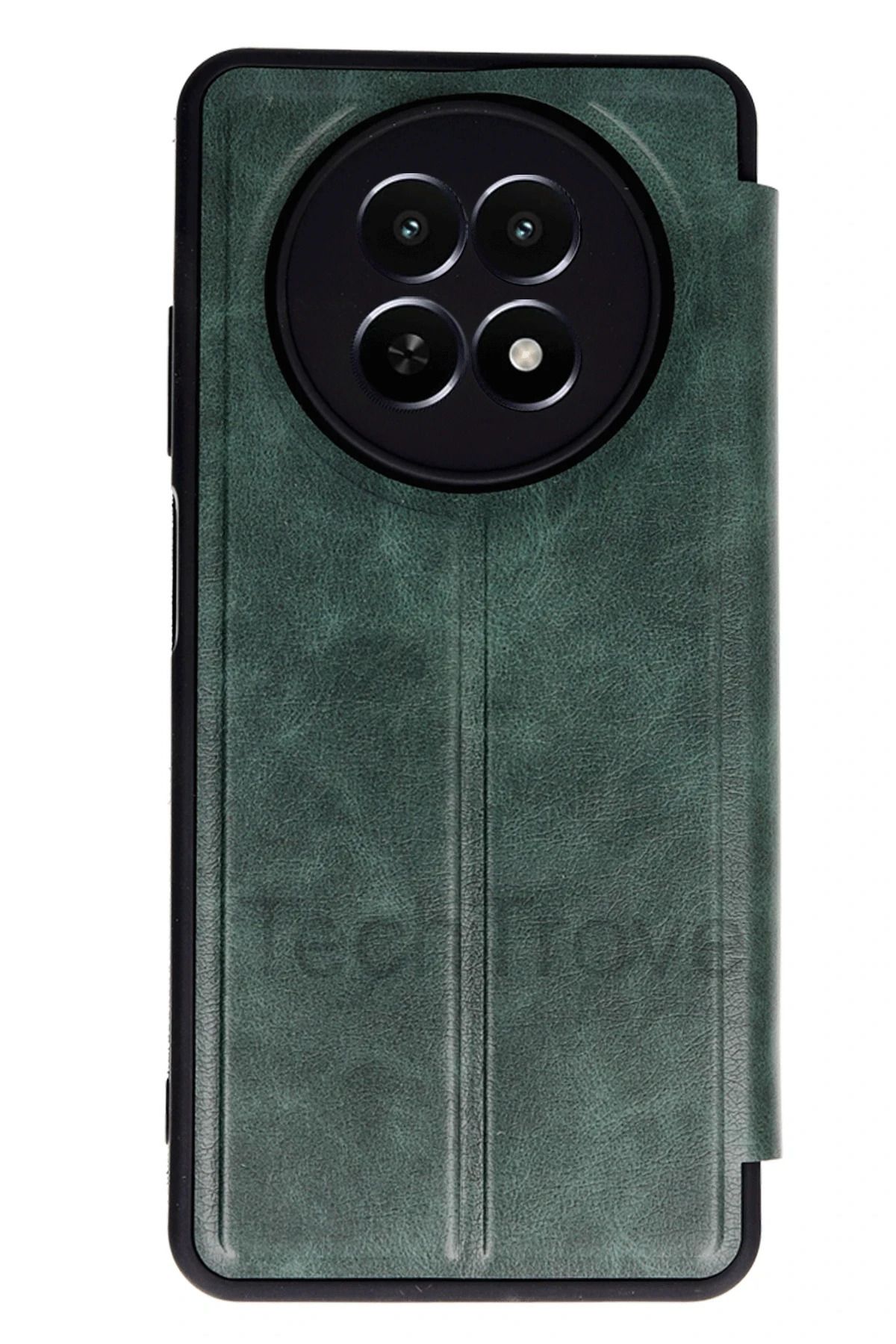 TechTrove Realme 12 5G Kılıf Kamera Korumalı İçi Kadife İnce Yapılı Kapaklı Standlı Kartlıklı Deri Kapak