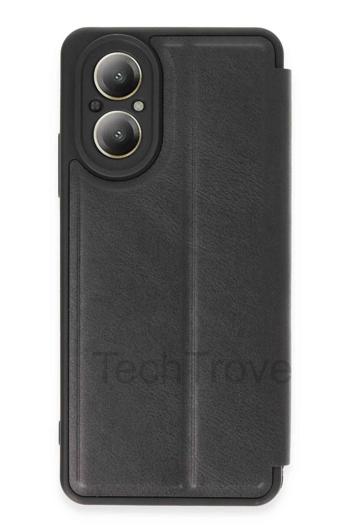 TechTrove Realme 12 Lite Kılıf Kamera Korumalı İçi Kadife İnce Yapılı Kapaklı Standlı Kartlıklı Deri Kapak
