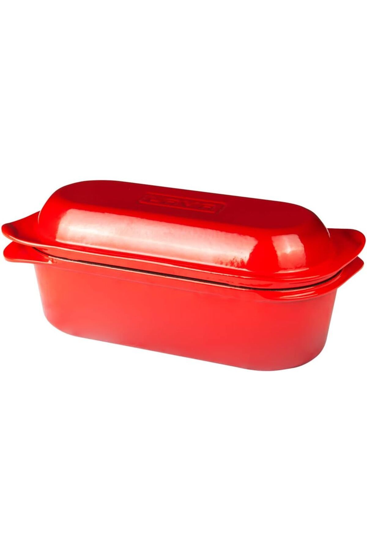 Mena Rise BlackShop LV P EK 1228 Metal Dikdörtgen Ekmek Tenceresi, 12x28, Kırmızı 1064272