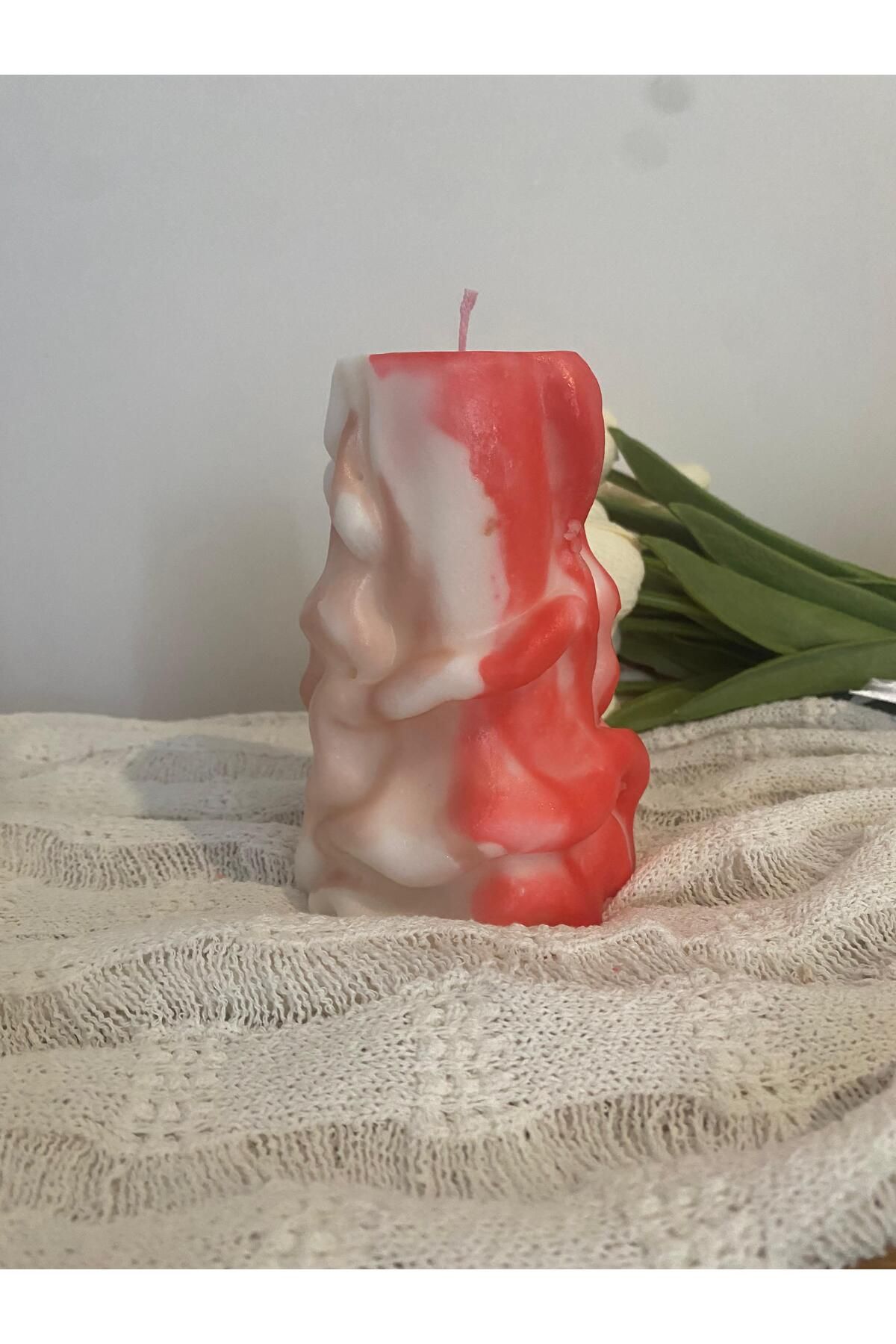 SOFT GÖKKUŞAĞI MUM büyük desenli dekoratif mum