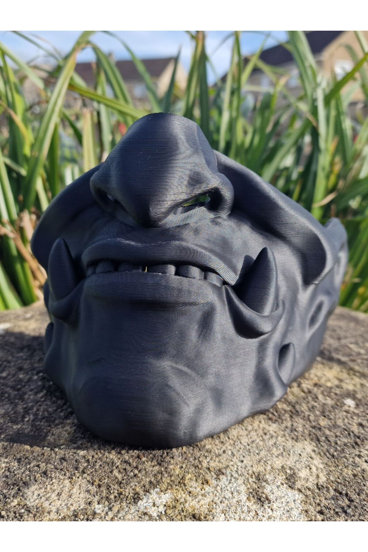 Elysee 3D Oni Mask – 3D Yazıcı Tasarım Dekoratif Japon Maske Biblo Koleksiyonluk Heykel