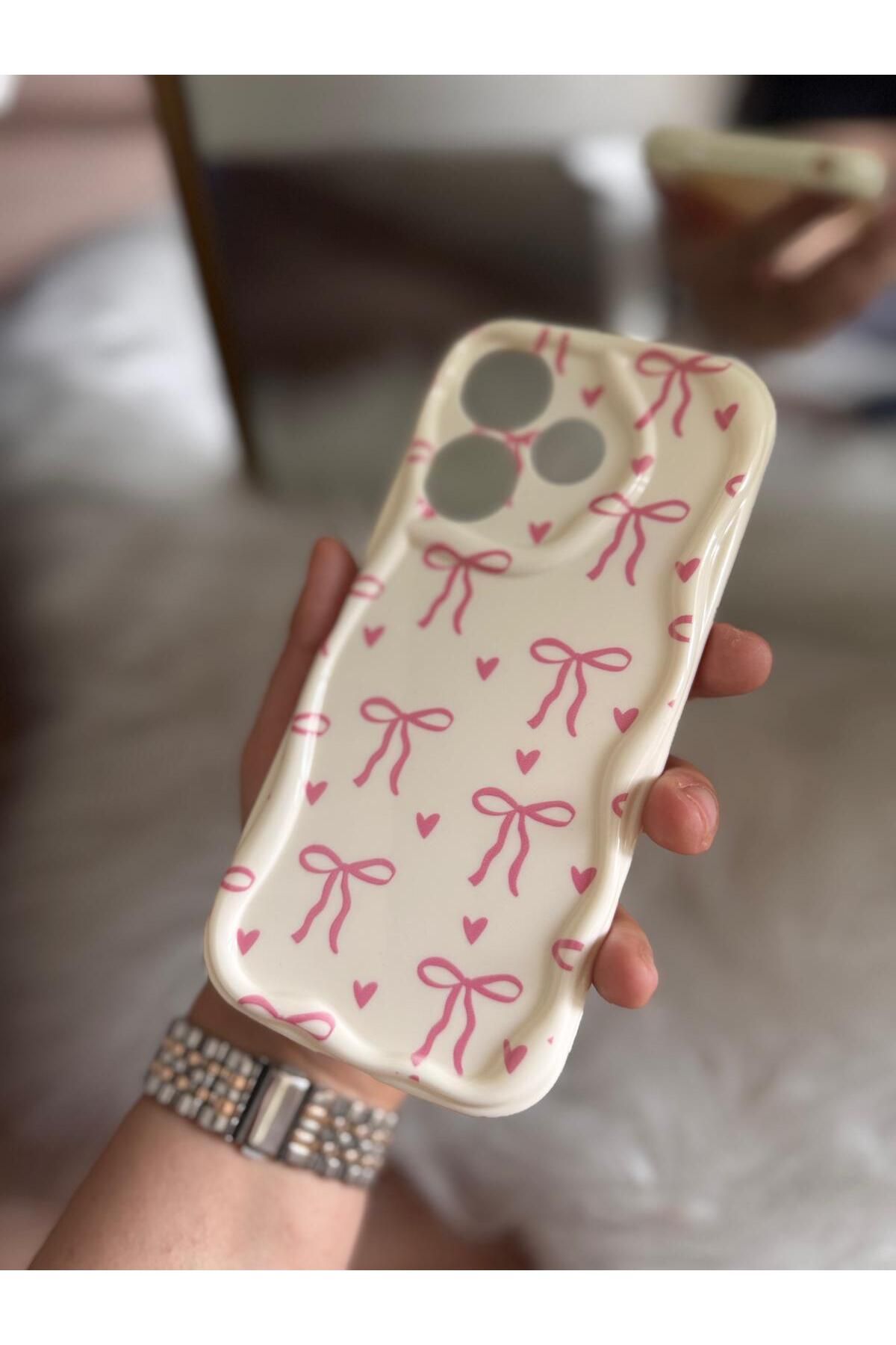 KILIF STORE TEKNO SPARK 20PRO PEMBE BÜYÜK FİYONKLU TELEFON KILIFI