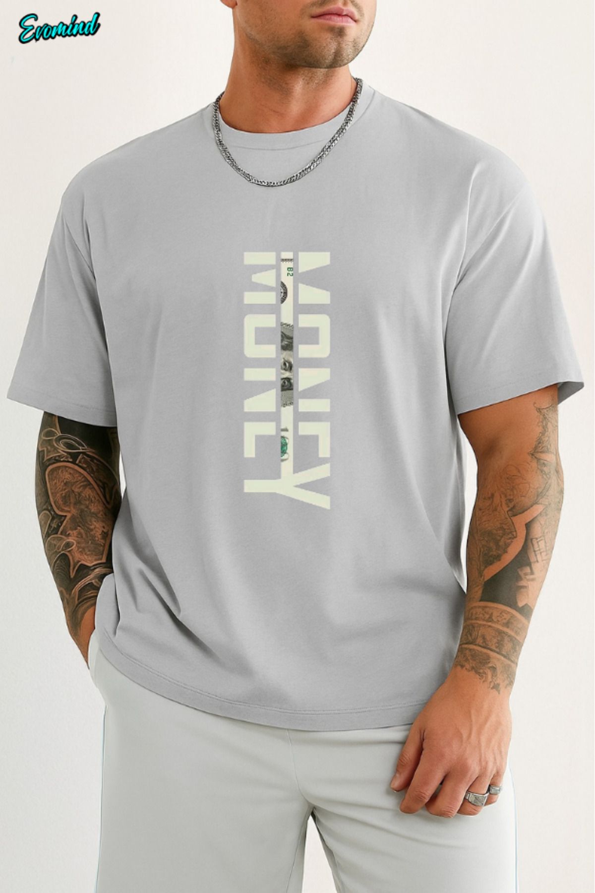 Evomind Money Baskılı Unisex T-shirt