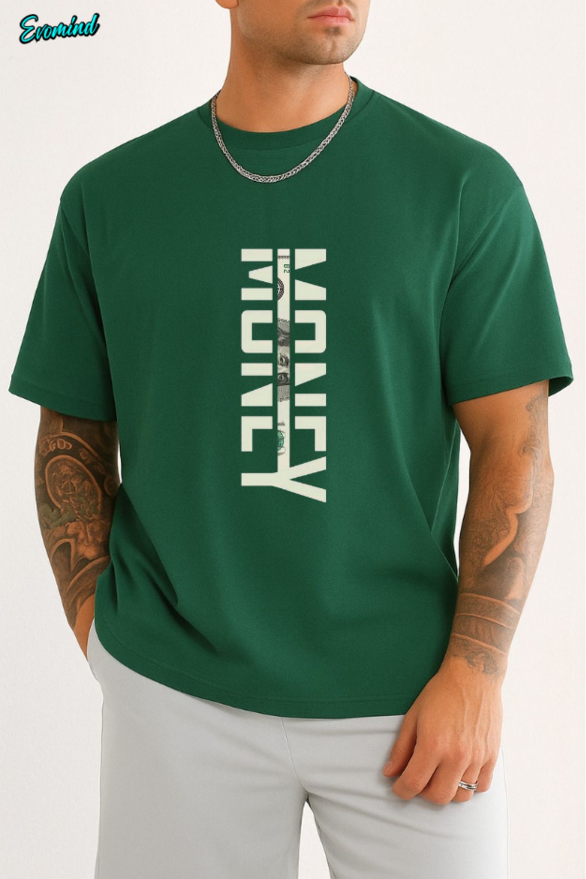 Evomind Money Baskılı Unisex T-shirt