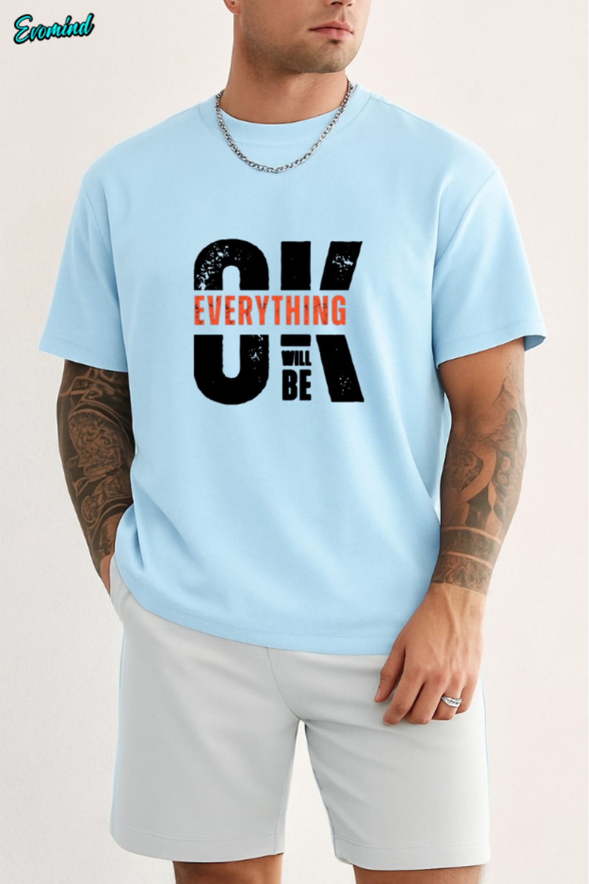 Evomind Ok Baskılı Unisex T-shirt