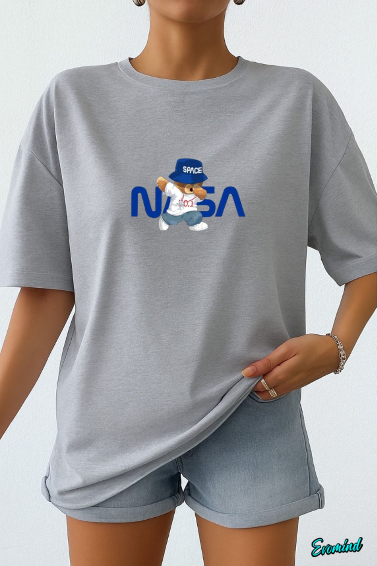 Evomind Nasa Baskılı Unisex T-shirt