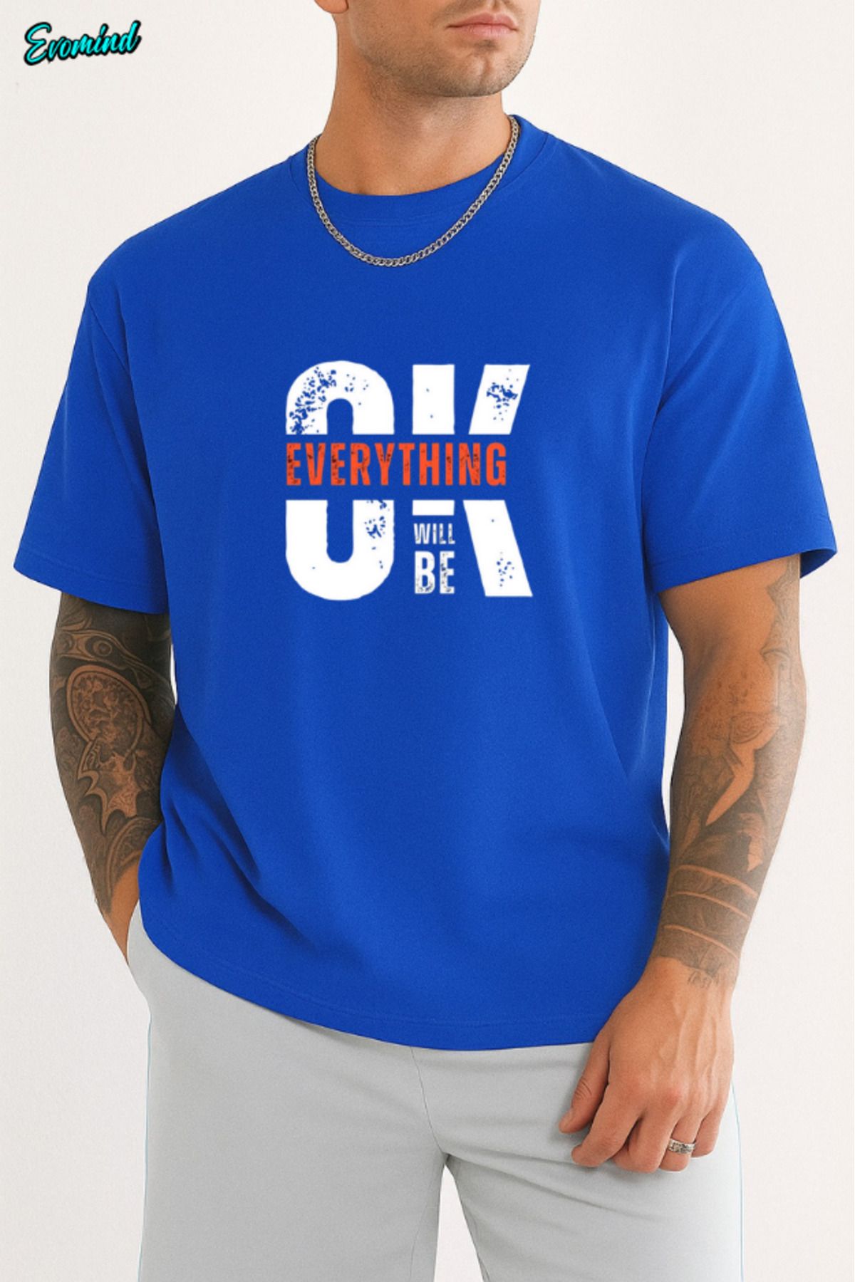 Evomind Ok Baskılı Unisex T-shirt