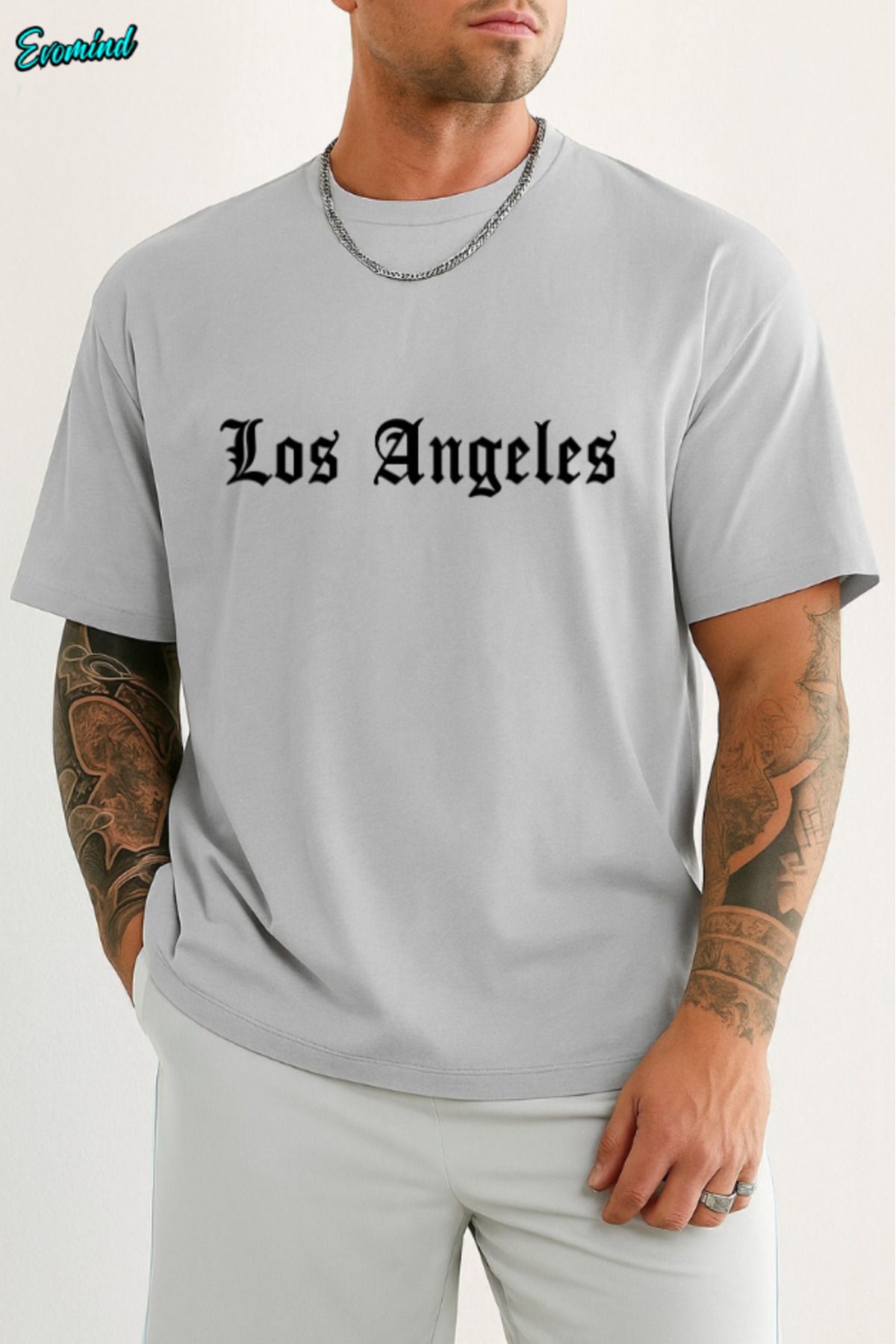 Evomind Los Angeles Baskılı Unisex T-shirt