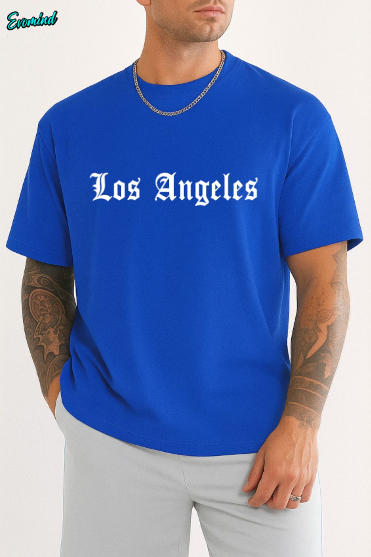 Evomind Los Angeles Baskılı Unisex T-shirt