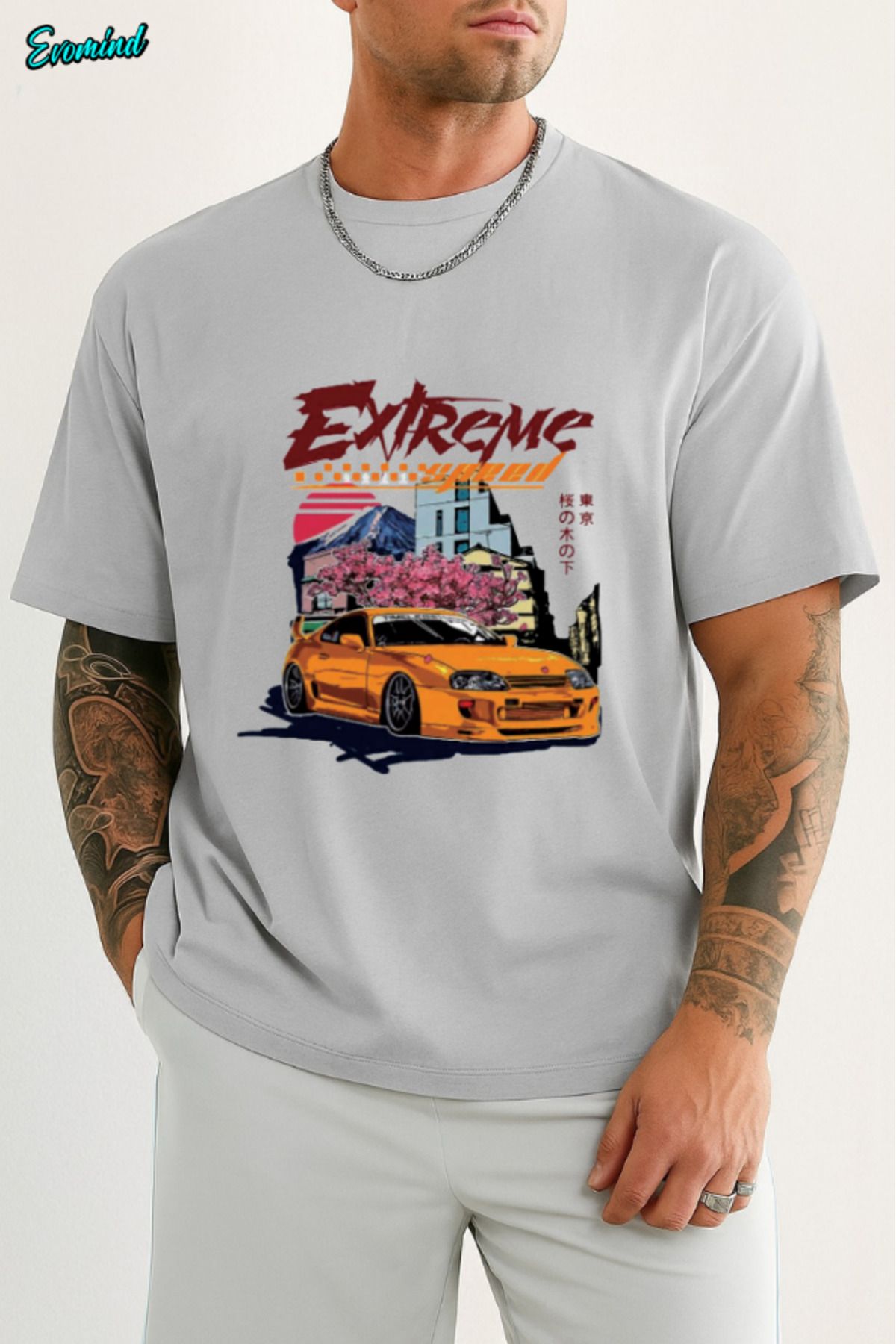 Evomind Ekstreme Baskılı Unisex T-shirt