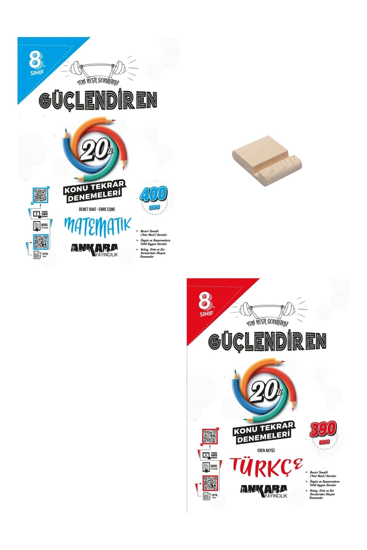 Ankara Yayıncılık LGS 8. Sınıf Güçlendiren Matematik ve Türkçe Konu Tekrar Denemeleri