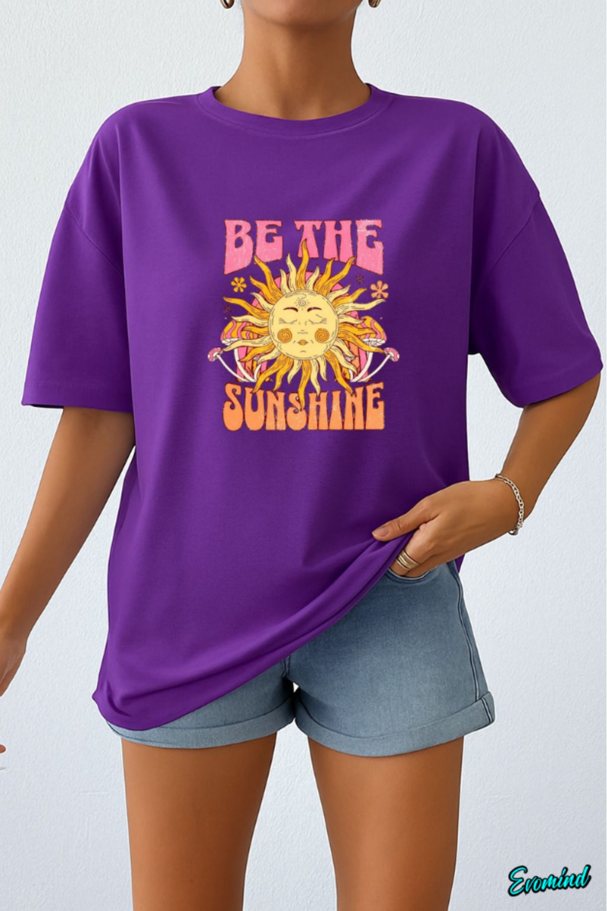 Evomind Sunshine Baskılı Unisex T-shirt