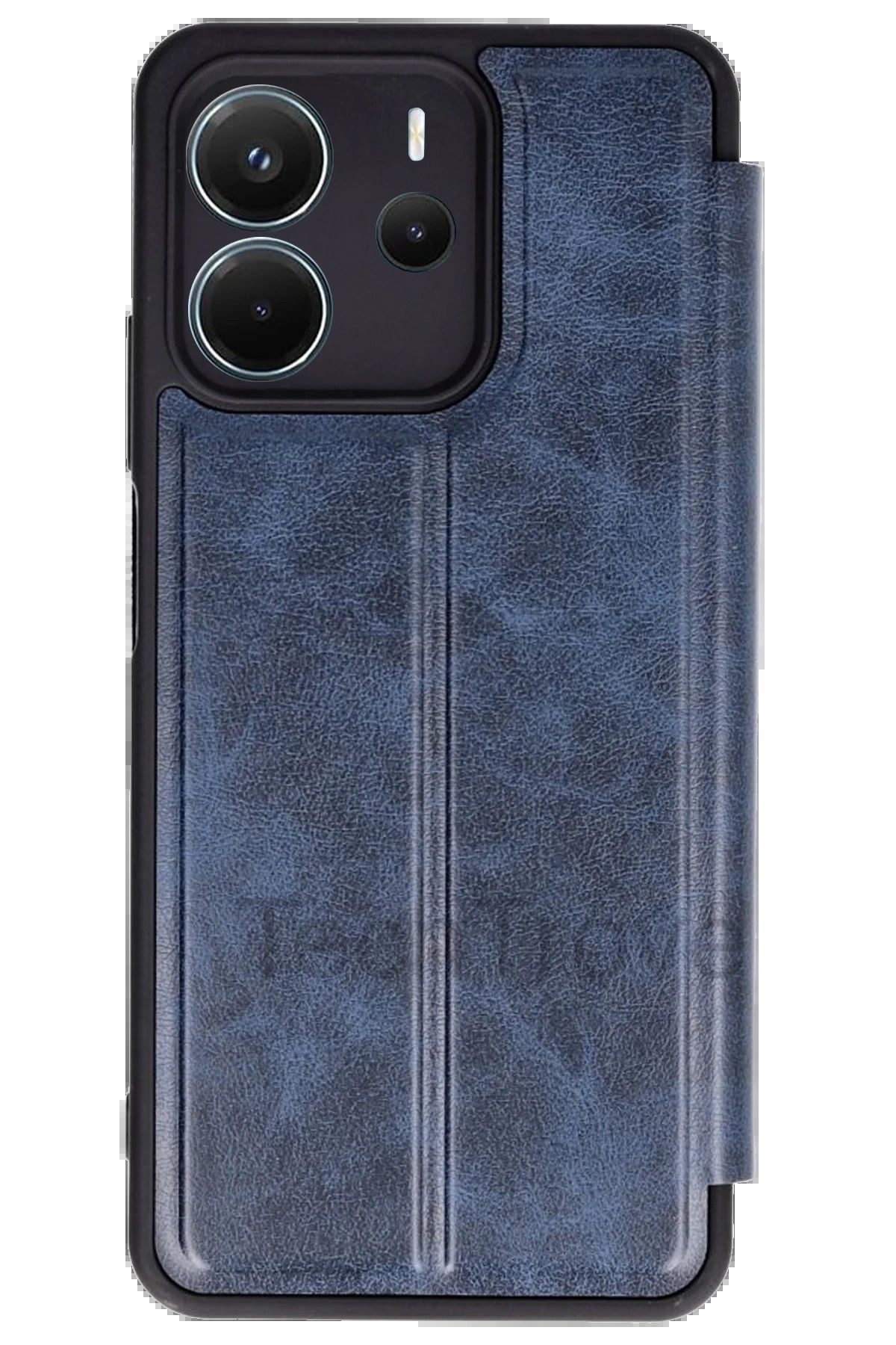 TechTrove Redmi Note 14 4G Kılıf Kamera Korumalı İçi Kadife İnce Yapılı Kapaklı Kartlıklı Deri Kapak
