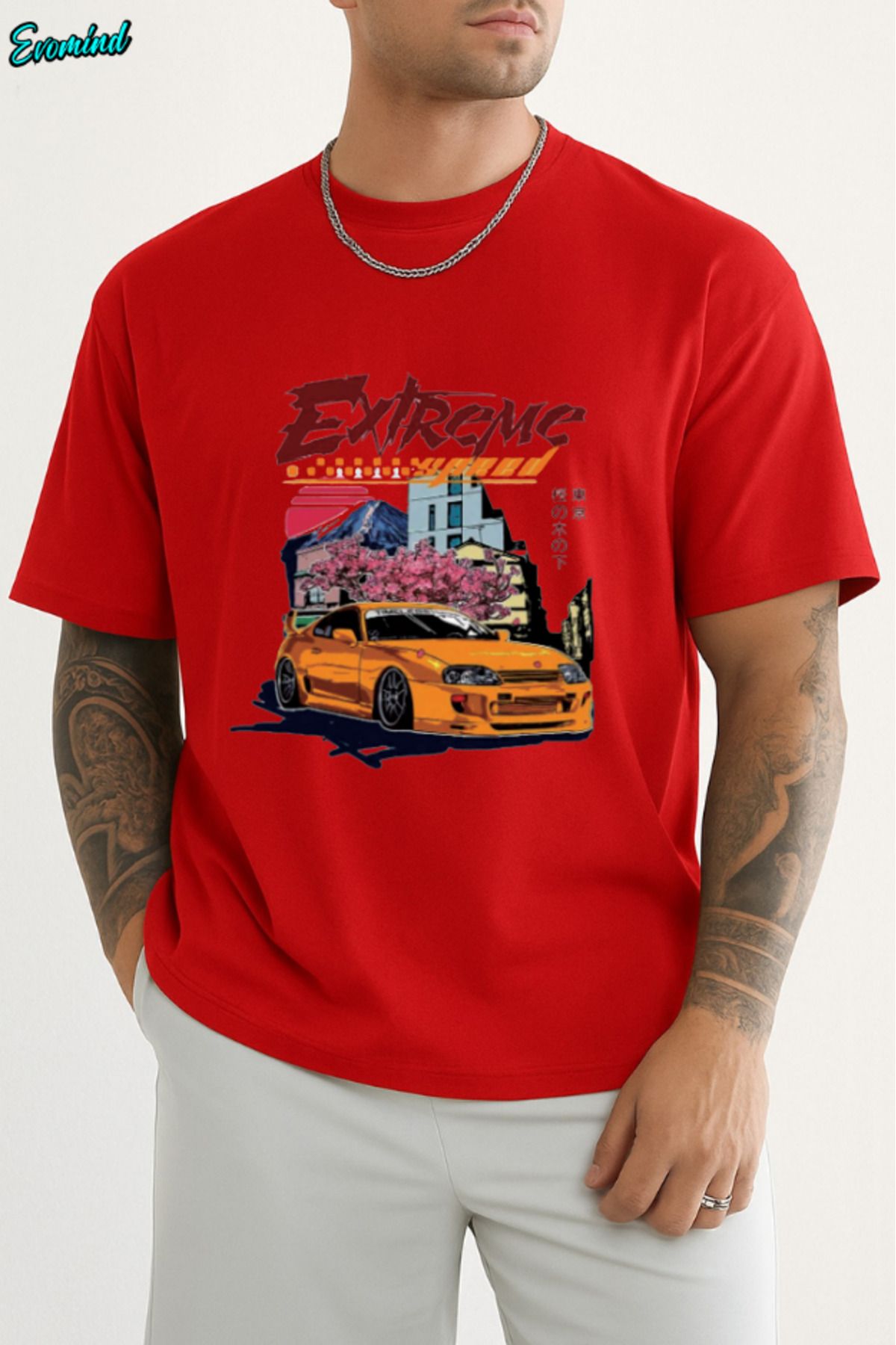 Evomind Ekstreme Baskılı Unisex T-shirt