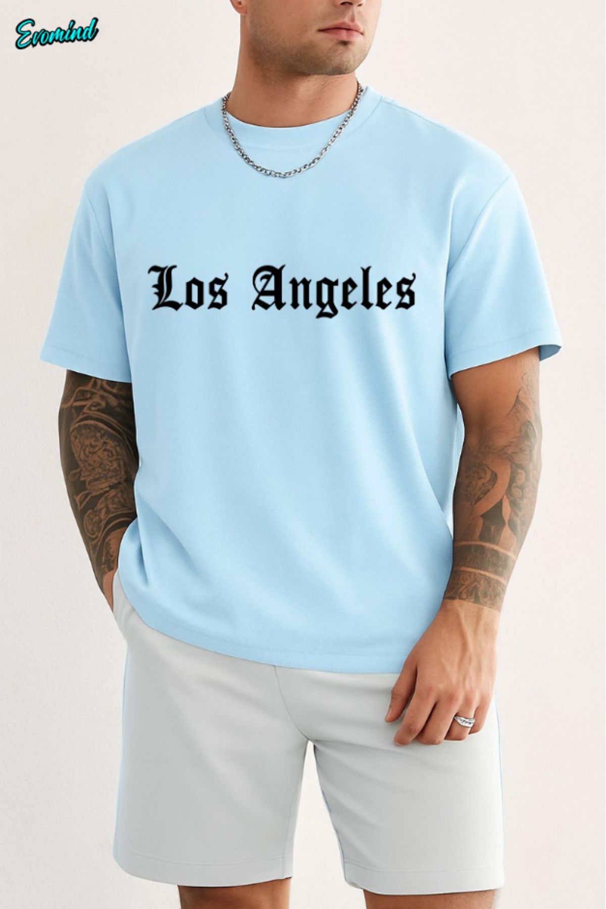 Evomind Los Angeles Baskılı Unisex T-shirt