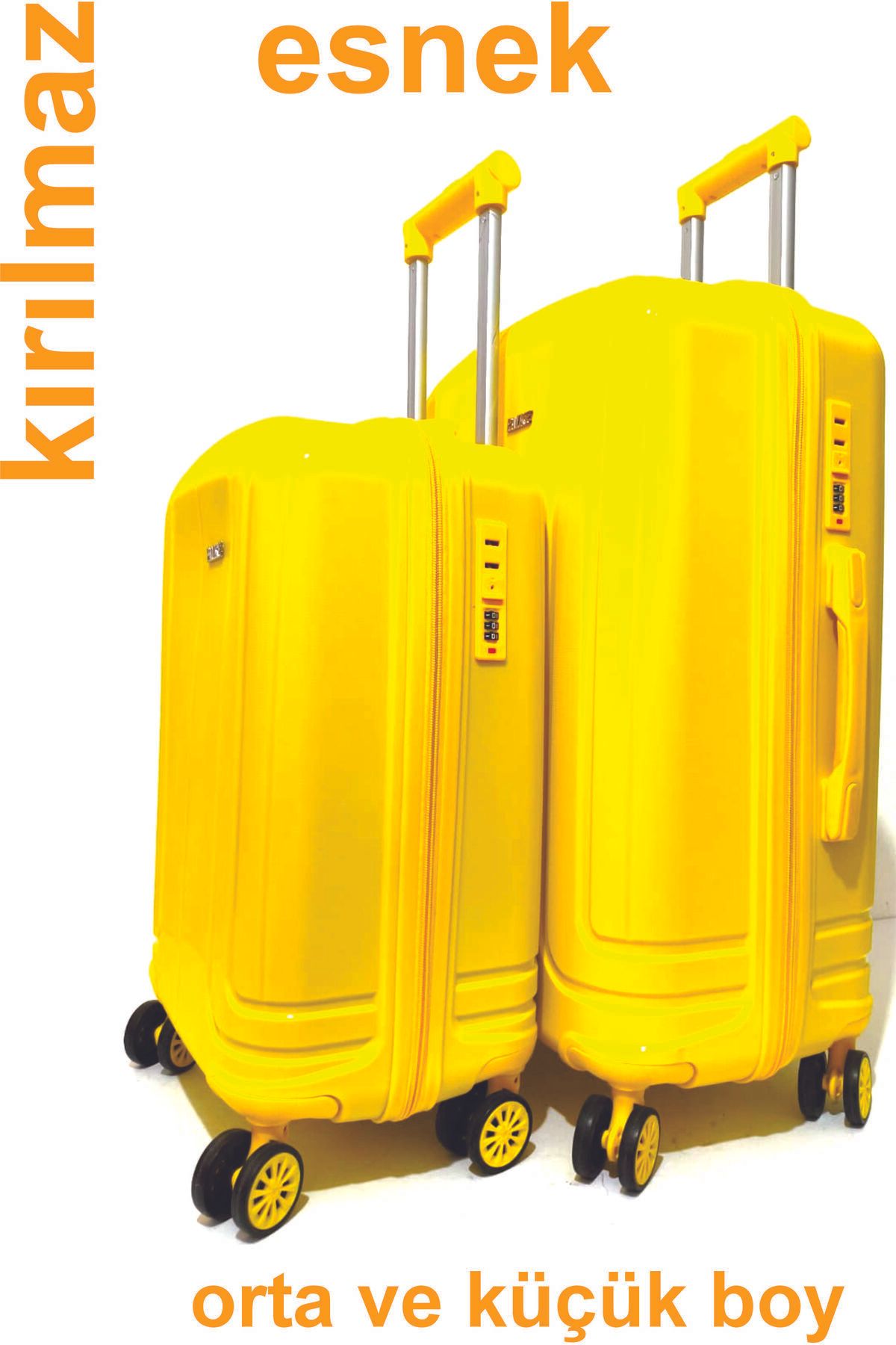 Captivex PAİKE--PP POLİKARBON--ESNEK SİLİKON--ÜSTÜN KALİTELİ--ORTA VE KÜÇÜK BOY VALİZ