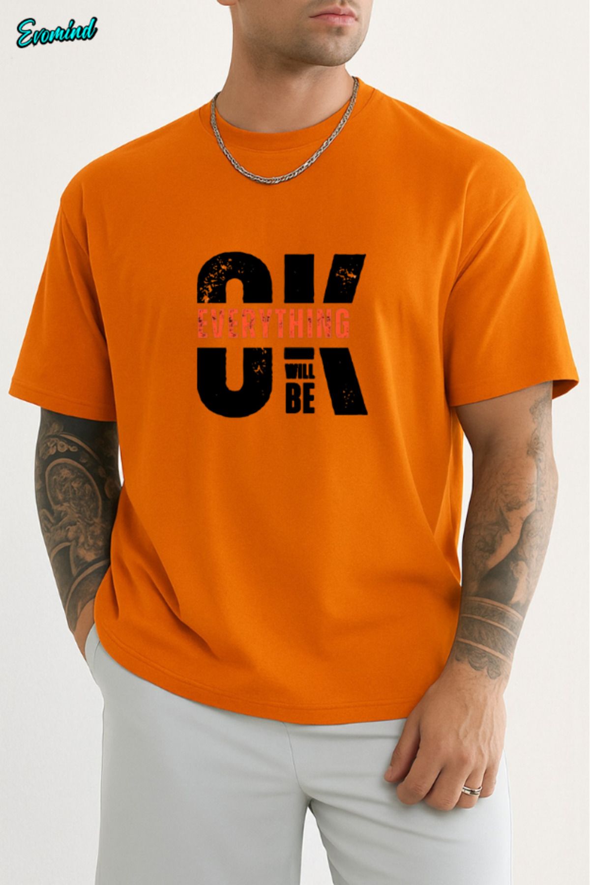 Evomind Ok Baskılı Unisex T-shirt