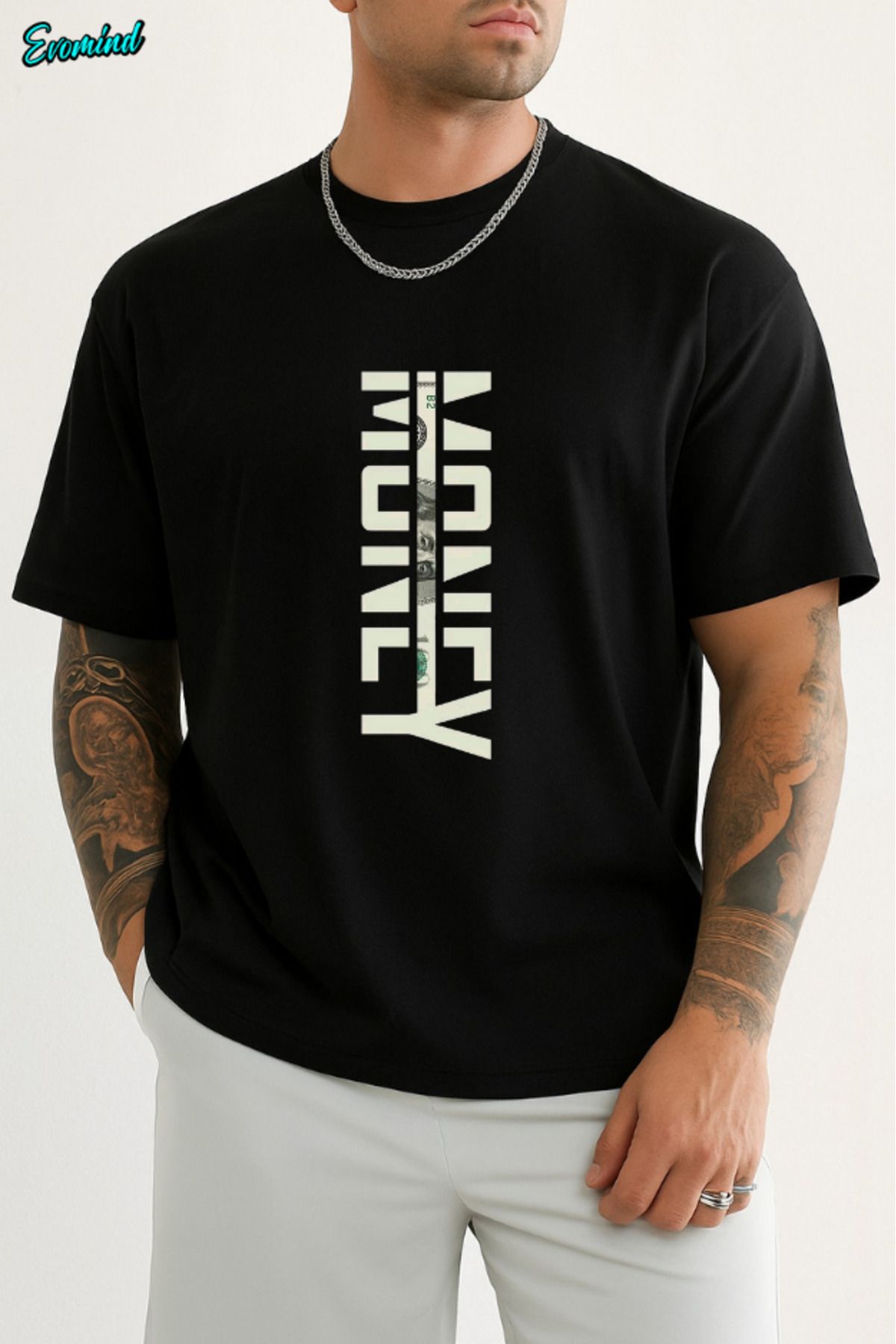 Evomind Money Baskılı Unisex T-shirt