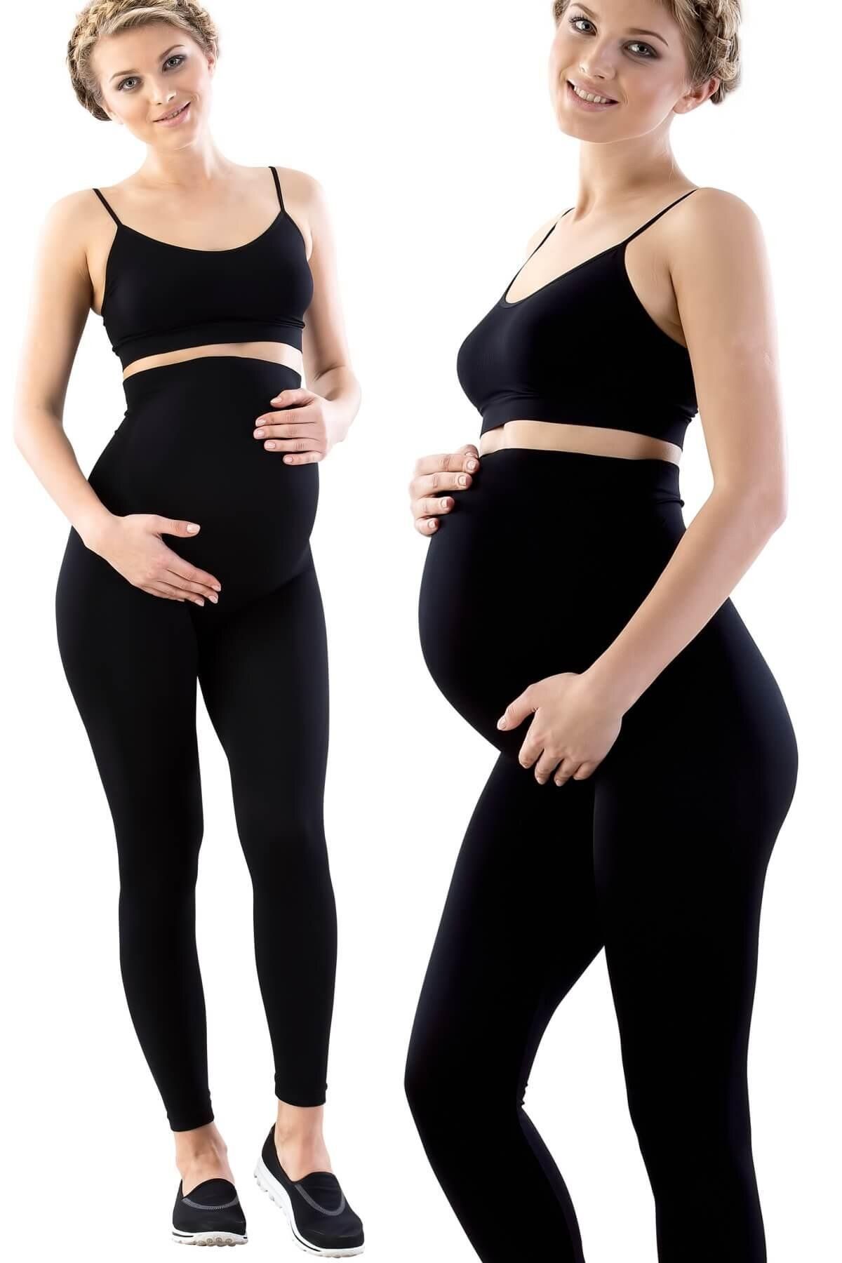 COjans SİYAH MI Emay 5400 Seamless Soft Hamile Tayt
