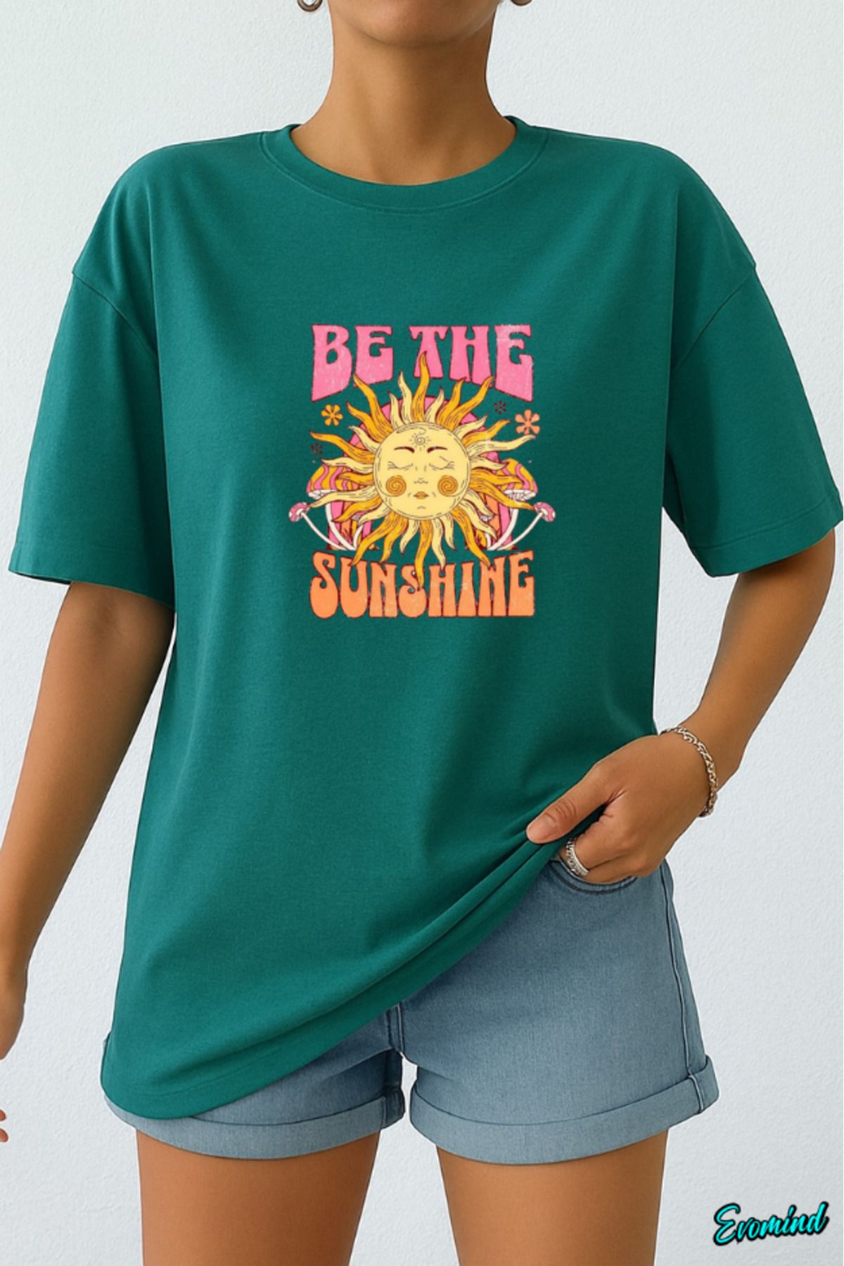 Evomind Sunshine Baskılı Unisex T-shirt