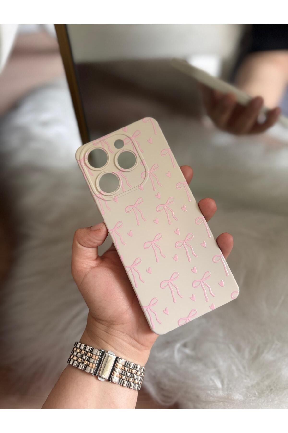 KILIF STORE TEKNO SPARK 10PRO PEMBE BÜYÜK FİYONKLU TELEFON KILIFI