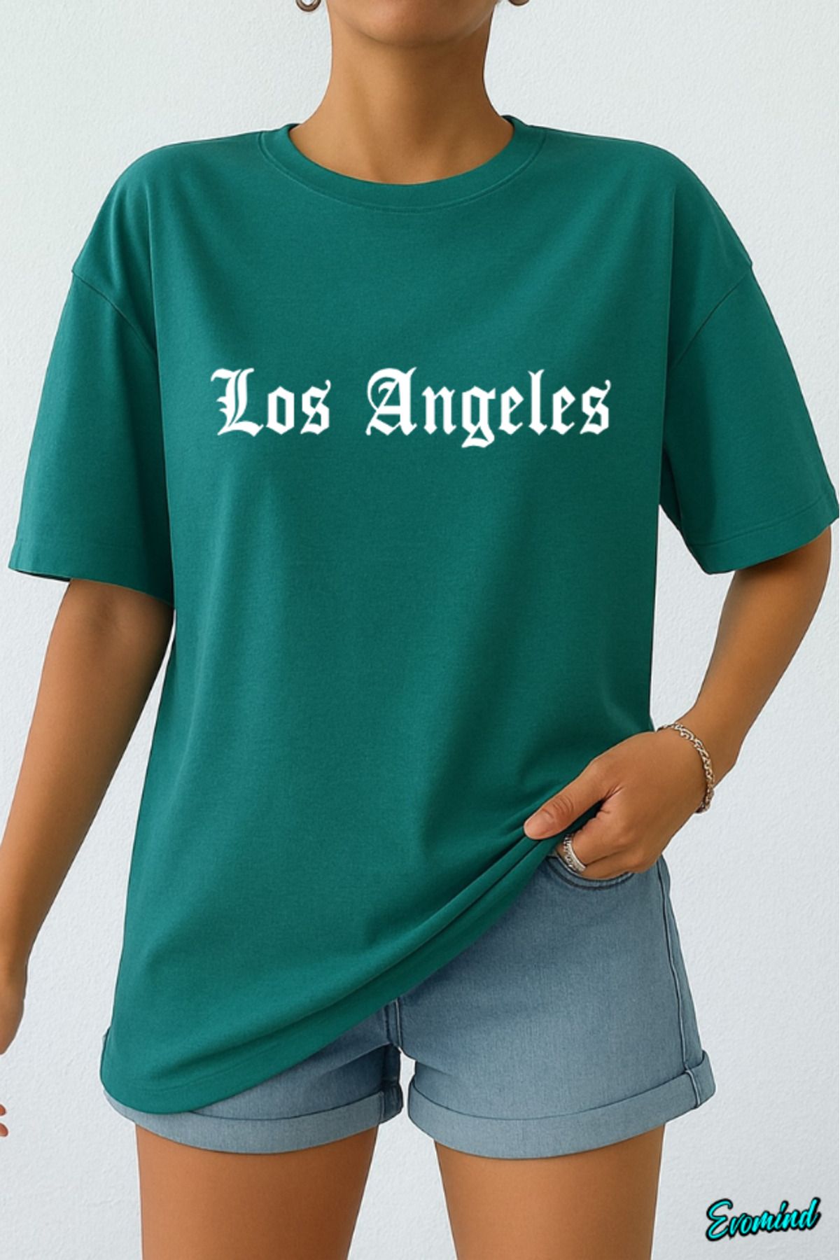 Evomind Los Angeles Baskılı Unisex T-shirt