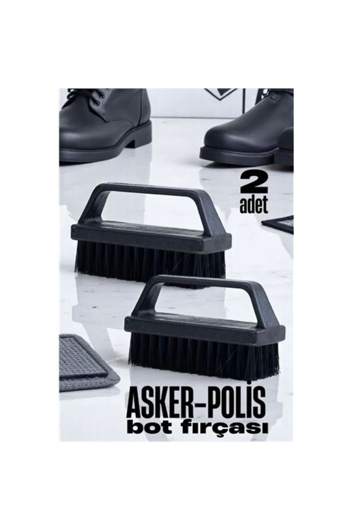 Generic Sert Kıllı Asker-Polis Bot Fırçası - Leke Çıkarıcı Elbise Fırçası 2 ADET
