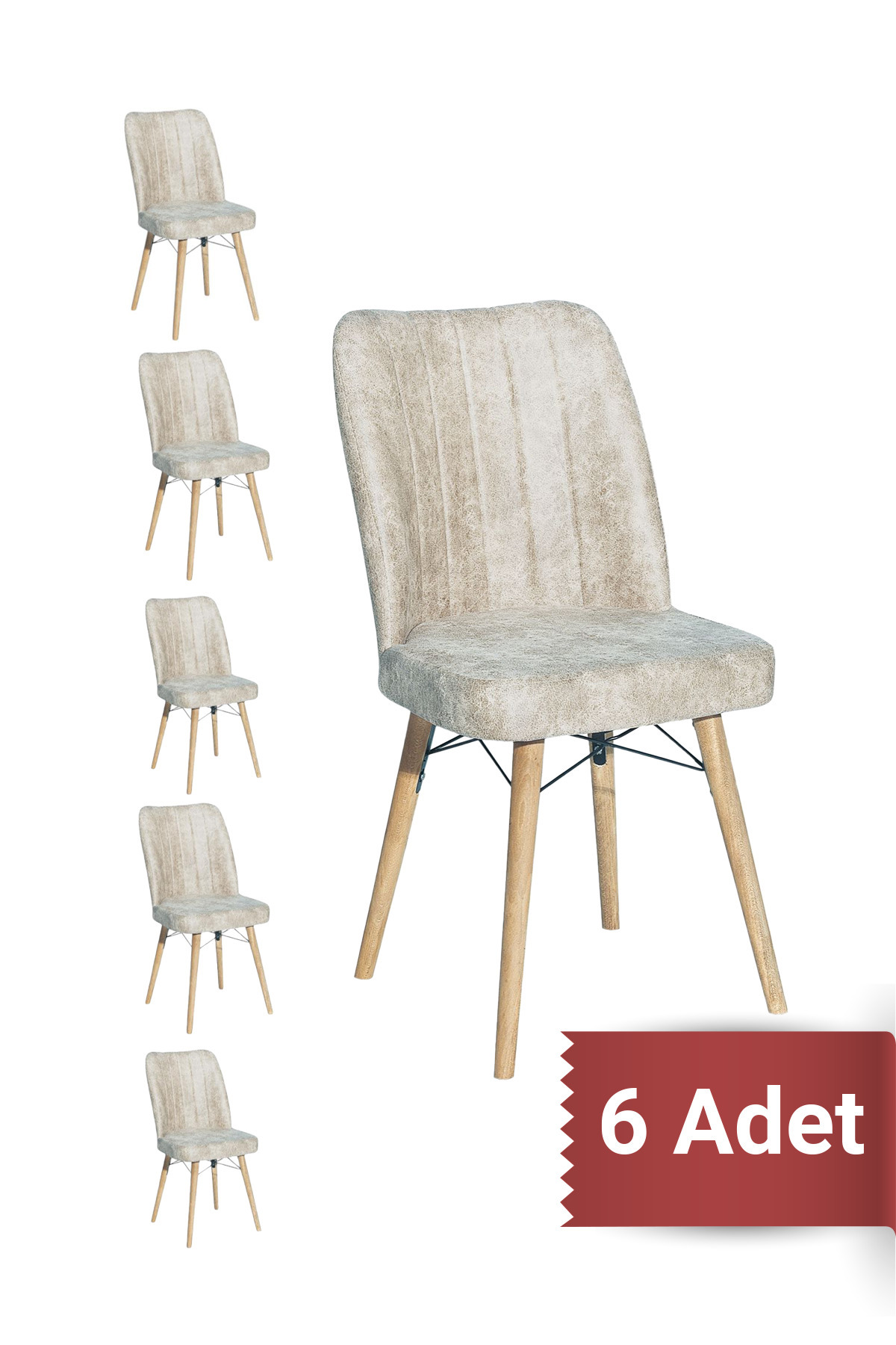 Avenza living Kare Gold 6 Lİ Sandalye Mutfak Sandalyesi - Fiyatı