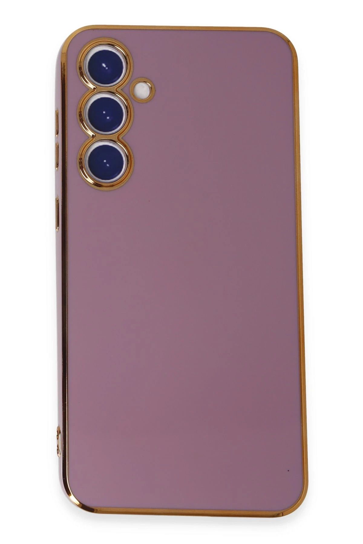 NewFace Samsung Galaxy S23 FE Kılıf Volet Silikon - Mor DSDRN