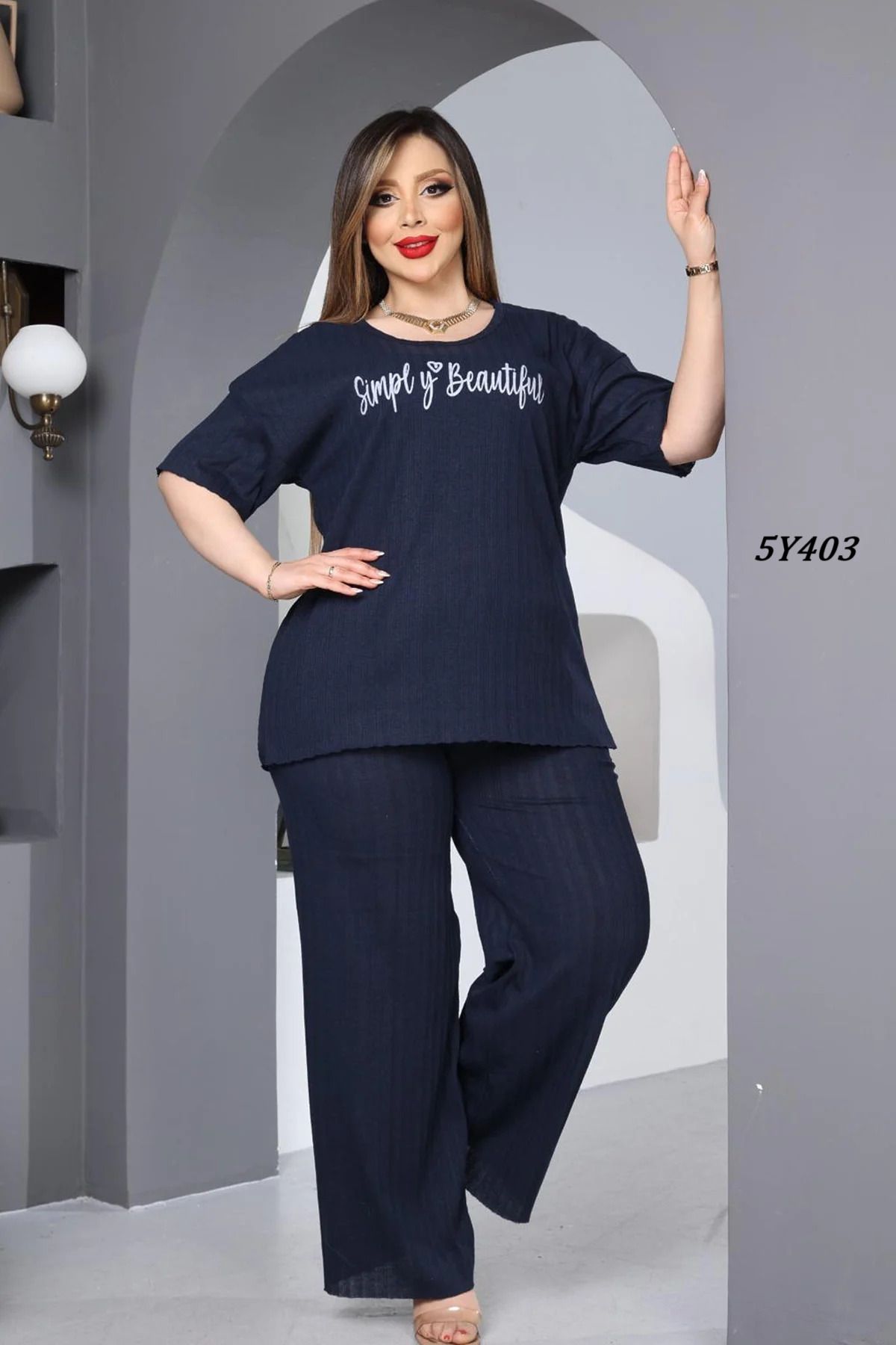 Remon Büyük Beden Pijama Takımı 5Y403