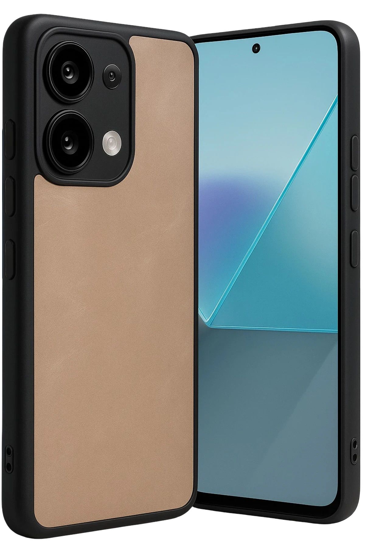 NewFace Xiaomi Redmi Note 13 Pro 5G Kılıf Aras Deri Kapak - Pudra SPTGL