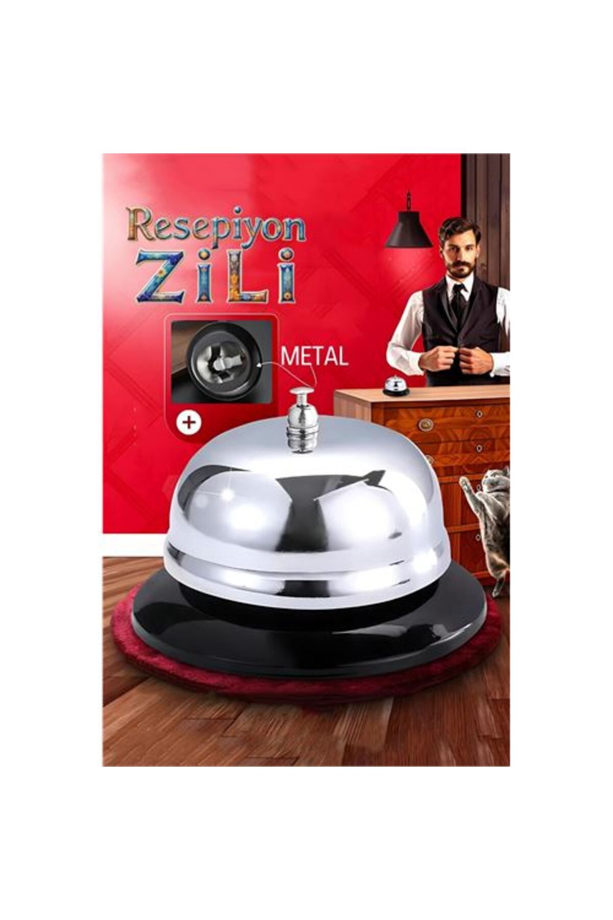 Skygo Resepsiyon Zili - Resepsiyon ve Restoran İçin Zil - Resepsiyon Çağrı Zili