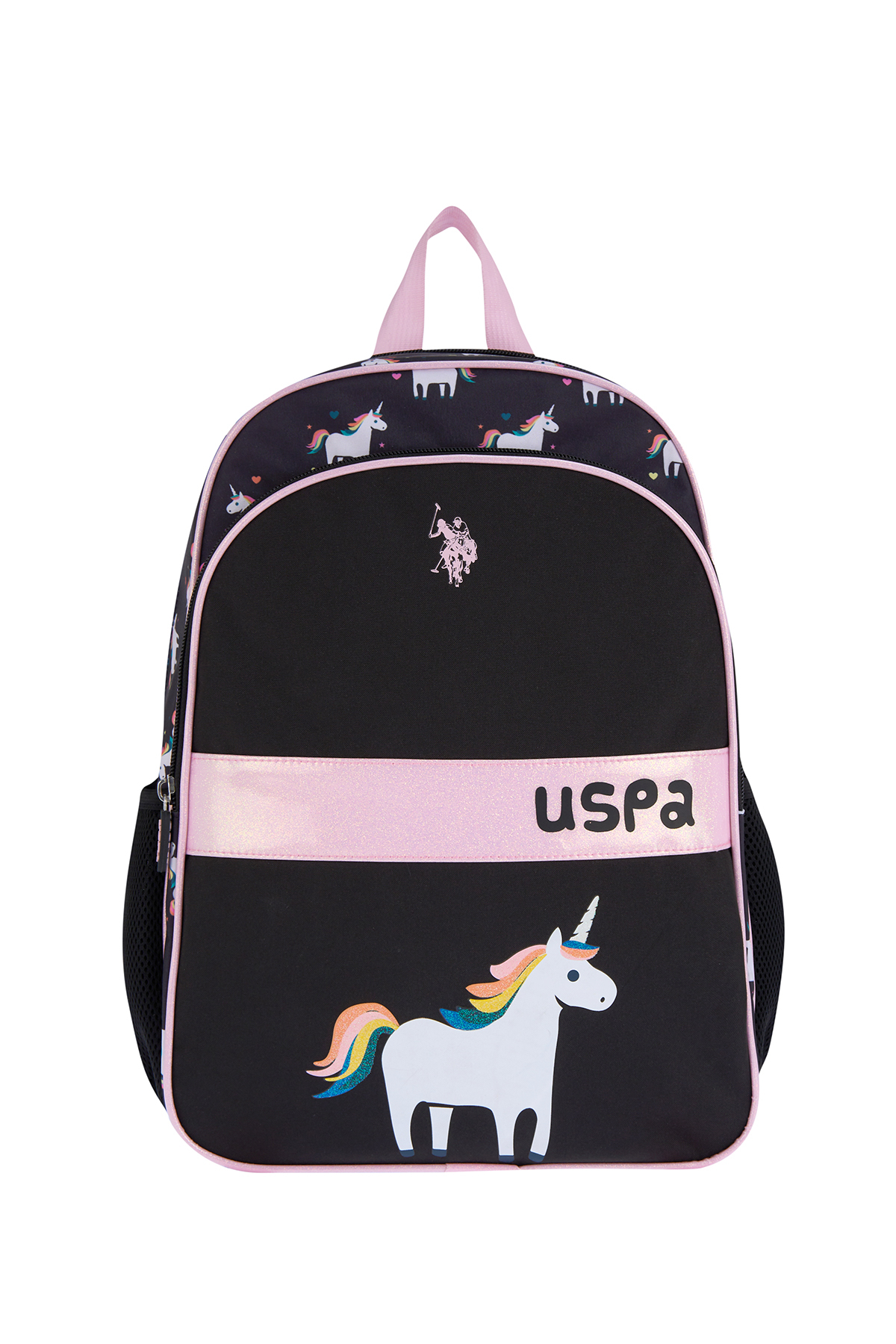 کیف مدرسه دخترانه طرح دار | یو اس پولو U.S. Polo Assn. PLCAN25037 - تصویر 2